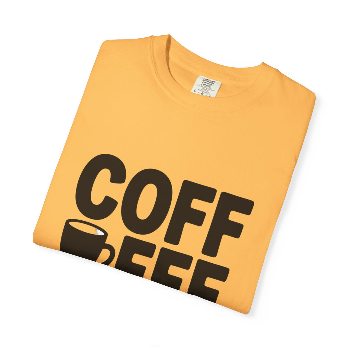 Coffee First Typography T-Shirt