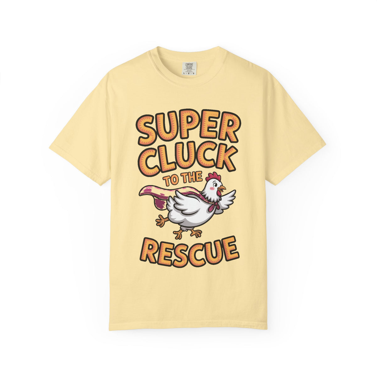Funny Chicken Superhero Shirt, Super Cluck To The Rescue T-Shirt, Cute Cartoon Chicken Tee, Farm Animal Lover Gift