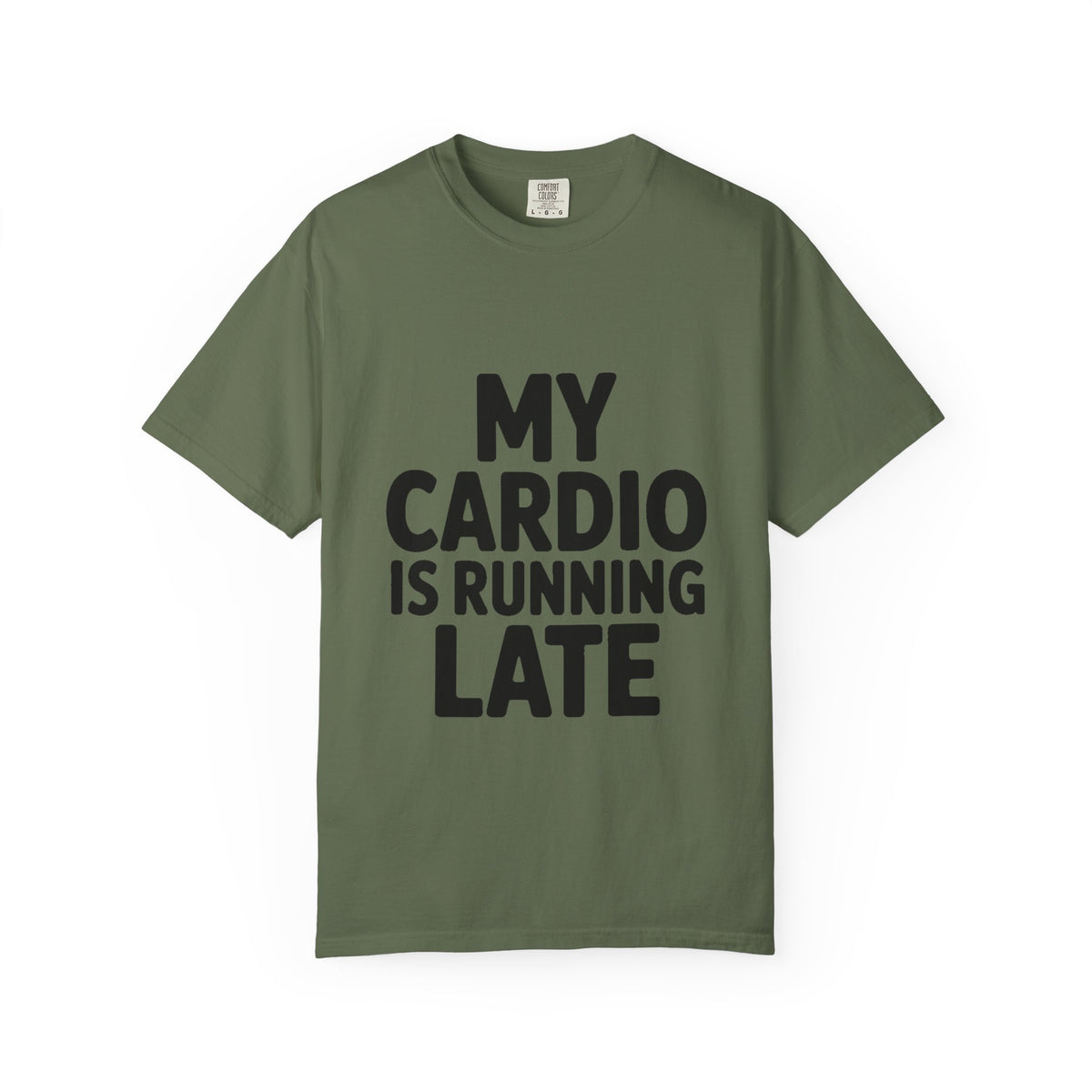 My Cardio Is Running Late Shirt, Funny Gym Excuse T-Shirt, Sarcastic Workout Tee, Lazy Fitness Humor Gift