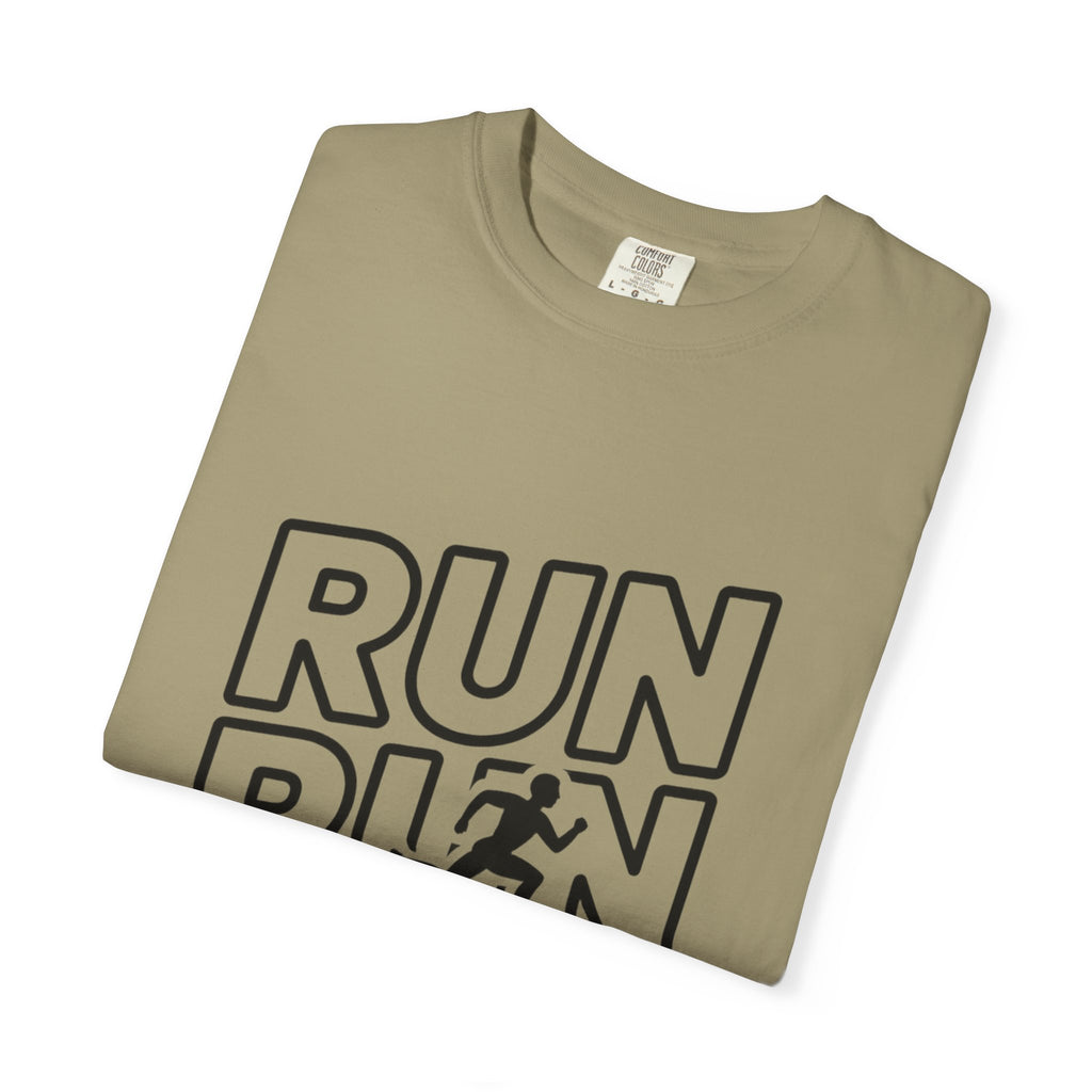 Run Run Run Typography T-Shirt