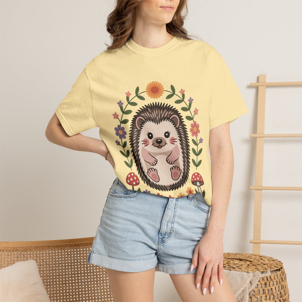 Floral Hedgehog T-Shirt