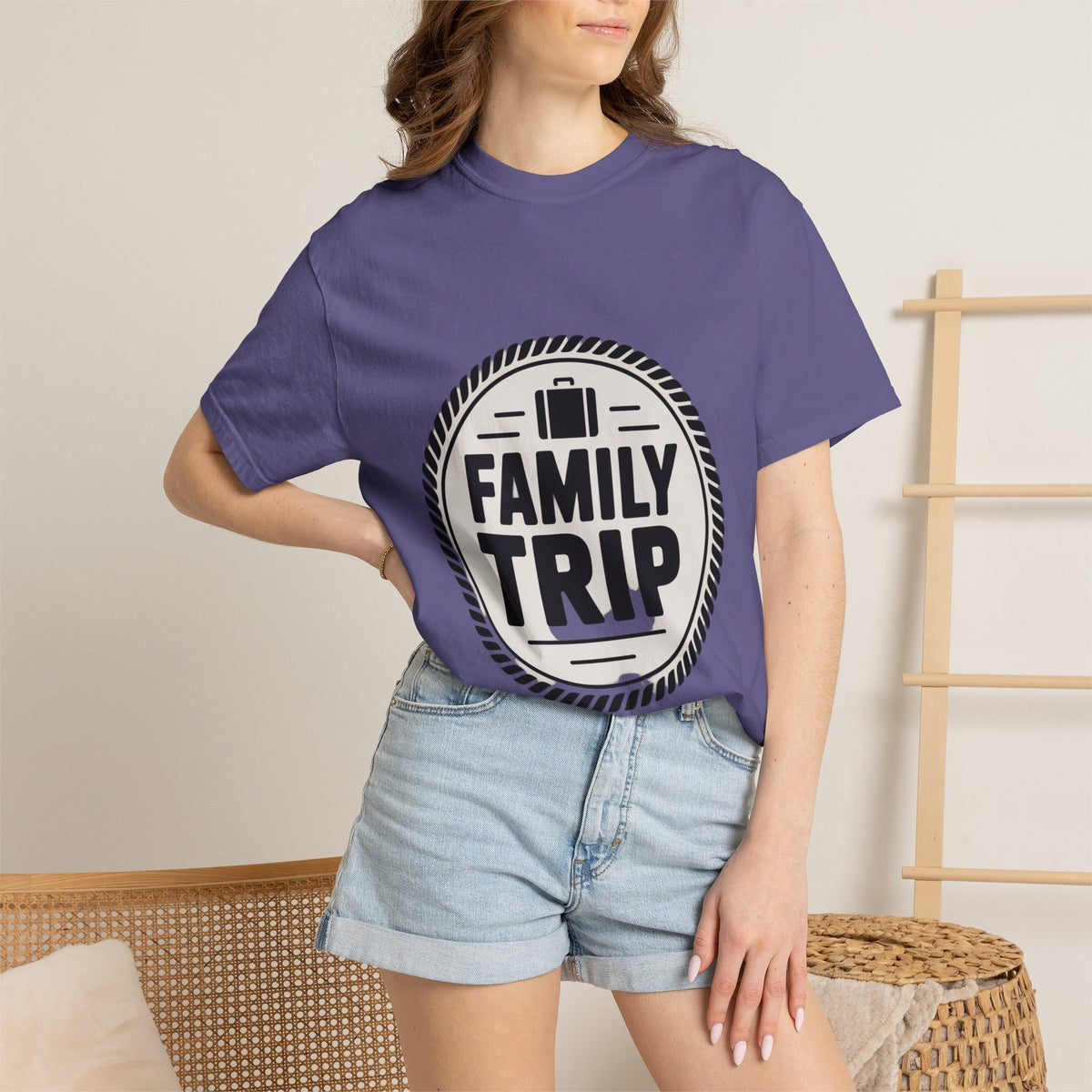Coin Badge Family Trip T-Shirt