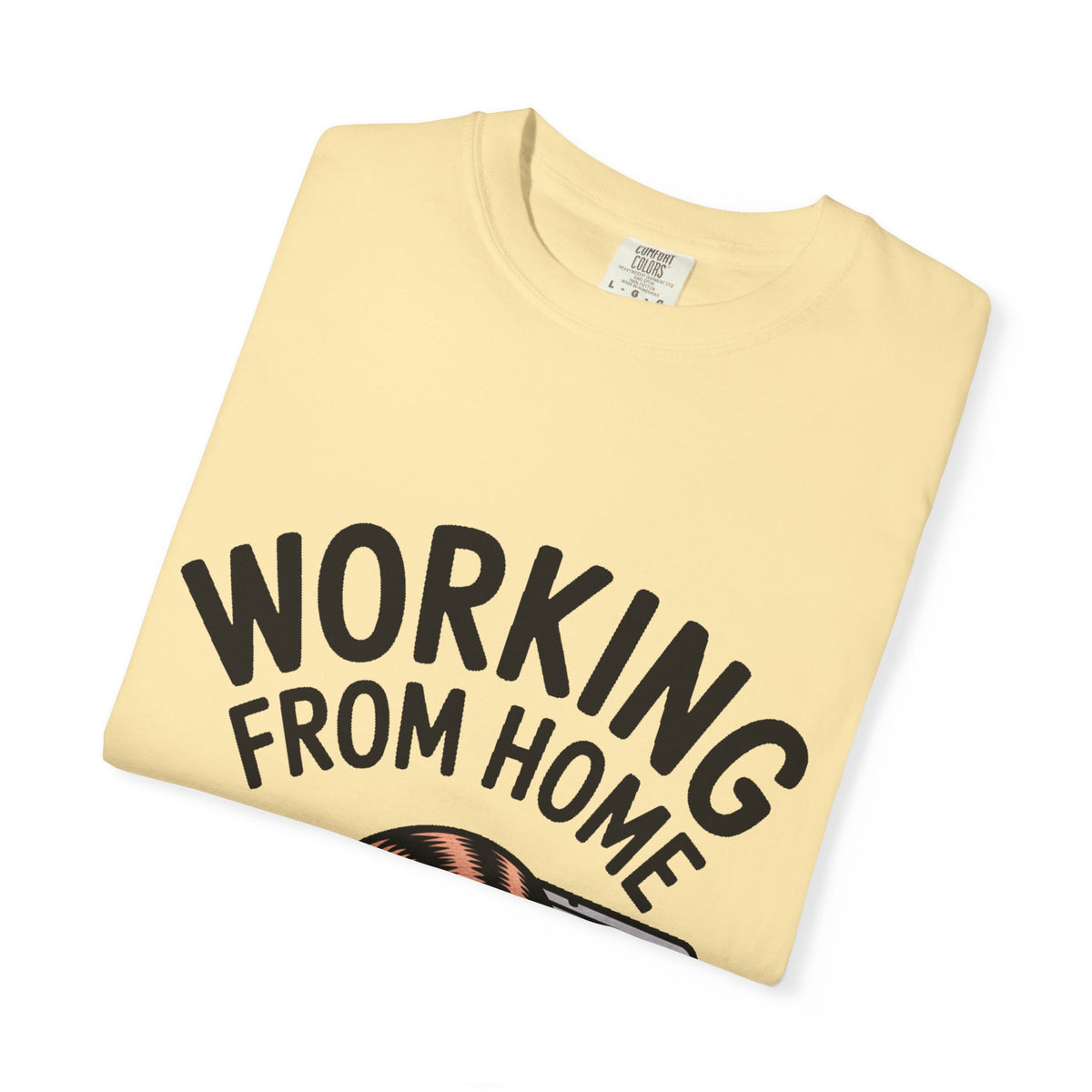 Working From Home Cat Shirt, Funny Cat Lover T-Shirt, Cute Cat Keyboard Tee, Remote Work Gift, WFH Cat Lover Graphic Shirt