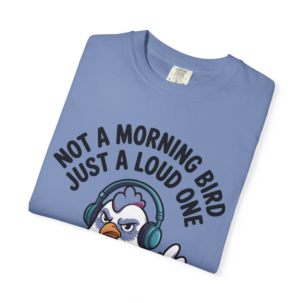 Not A Morning Bird Chicken Shirt, Funny Grumpy Chicken T-Shirt, Sarcastic Bird Lover Gift, Loud Chicken Graphic Tee