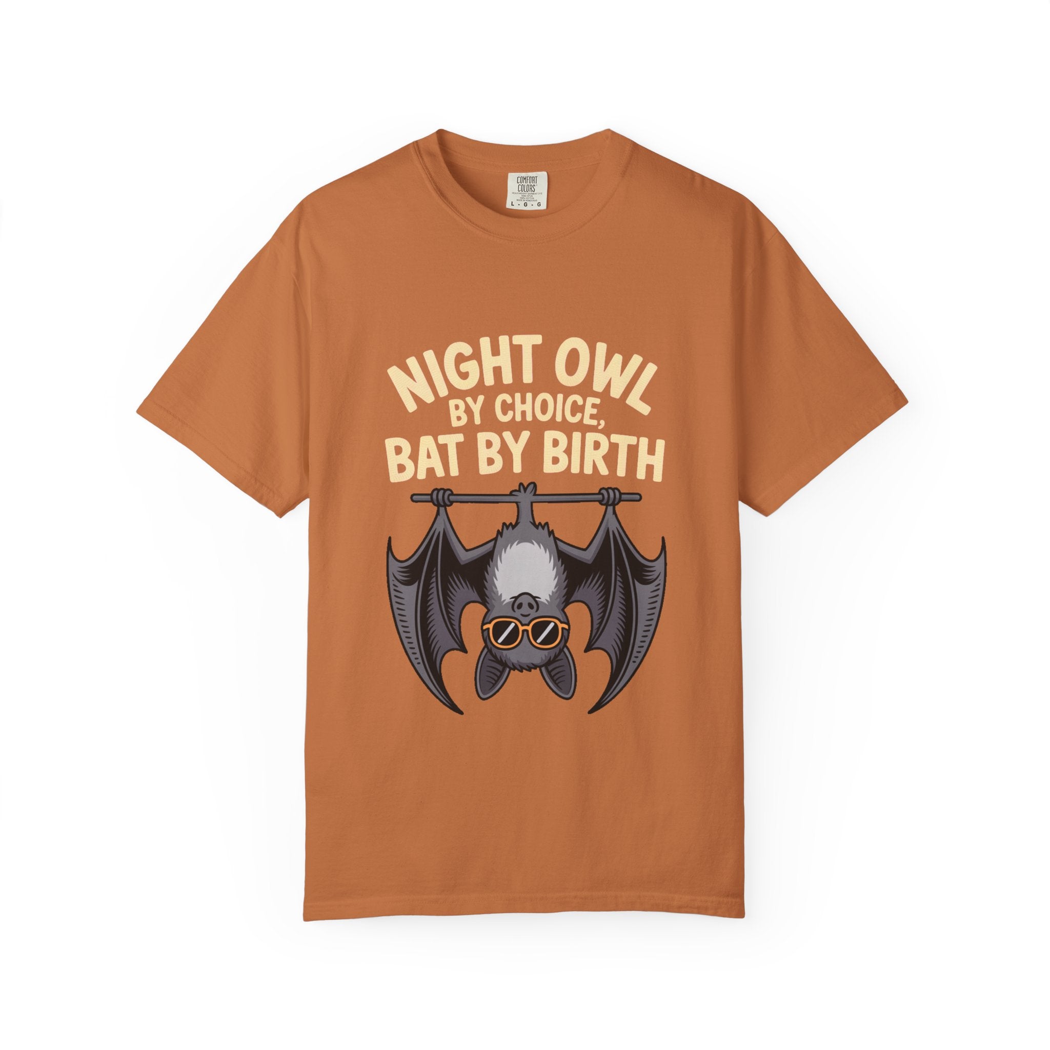 Night Owl By Choice Bat Shirt, Funny Bat T-Shirt, Cute Bat Wearing Sunglasses Tee, Halloween Gift for Night Owls