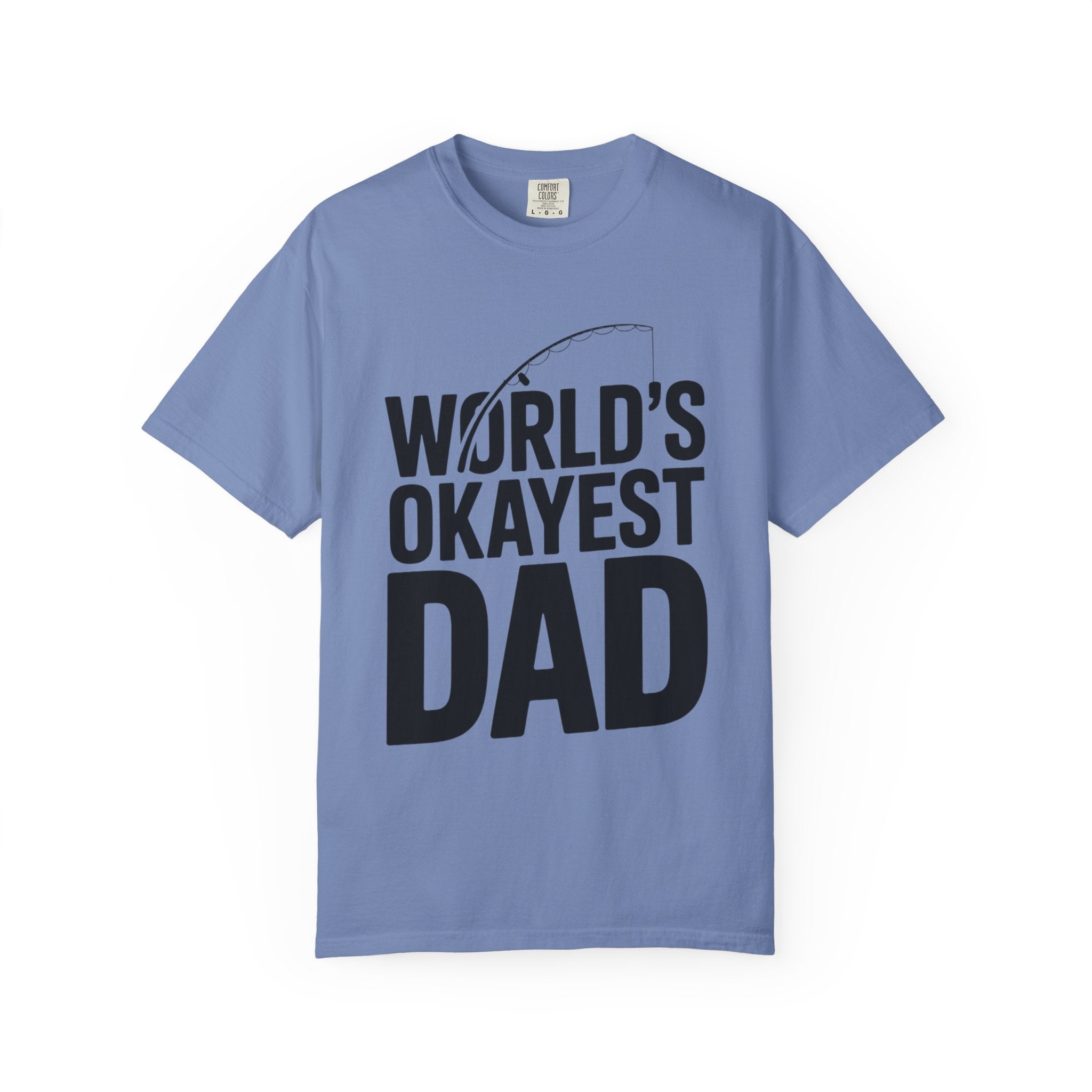 World's Okayest Dad Shirt, Funny Fishing Dad T-Shirt, Fathers Day Gift, Funny Dad Gift From Kids, Sarcastic Dad Tee
