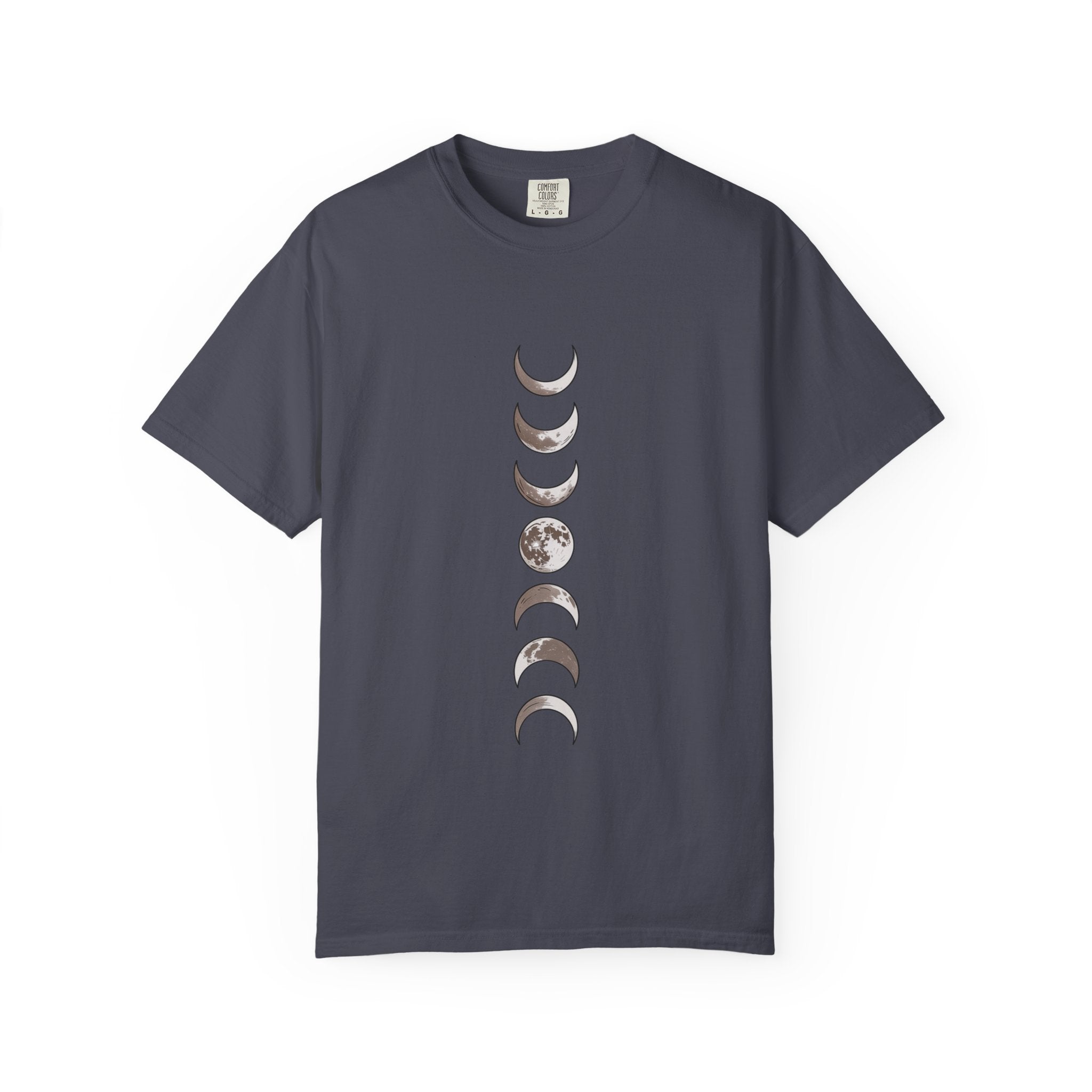 Moon Phases Boho Shirt, Minimalist Line Art Moon T-Shirt, Celestial Boho Tee, Hand Drawn Moon Cycle Shirt Gift