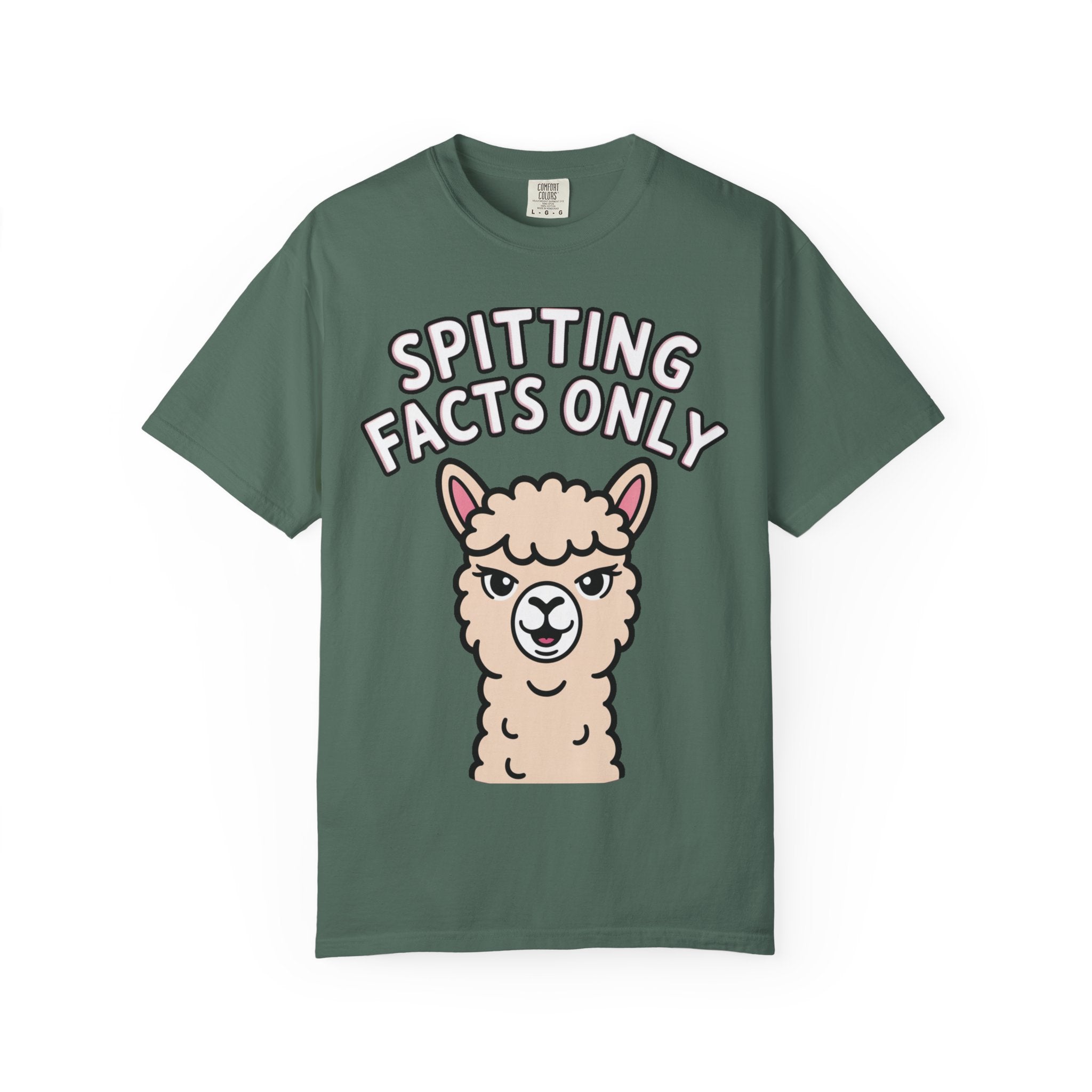 Funny Alpaca Shirt, Spitting Facts Only T-Shirt, Sassy Alpaca Tee, Cute Alpaca Lover Gift, Funny Animal Graphic Shirt