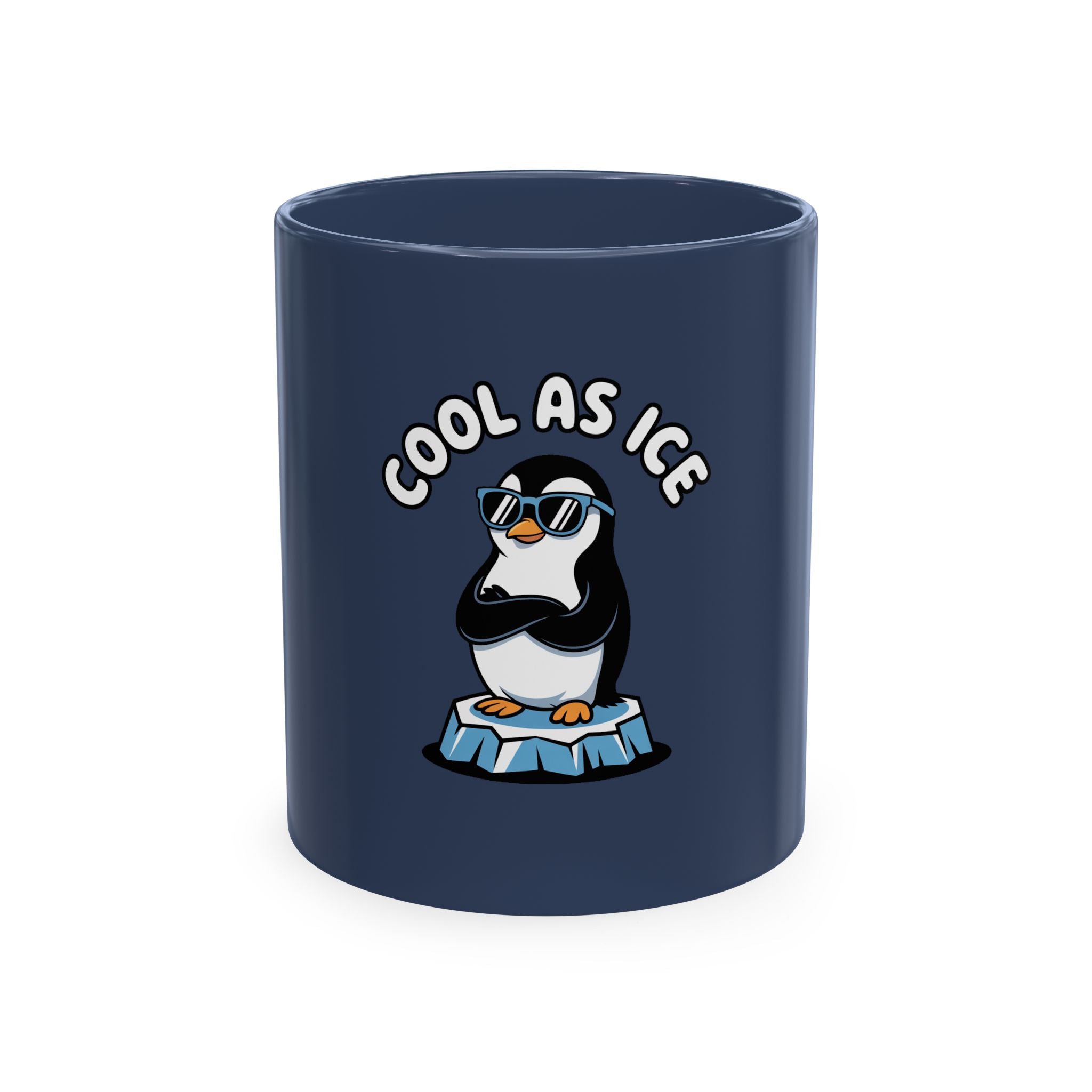 Cool As Ice Penguin Mug, Funny Penguin Coffee Mug, Cute Sunglasses Penguin Gift, Cool Animal Ceramic Mug for Coffee Lovers