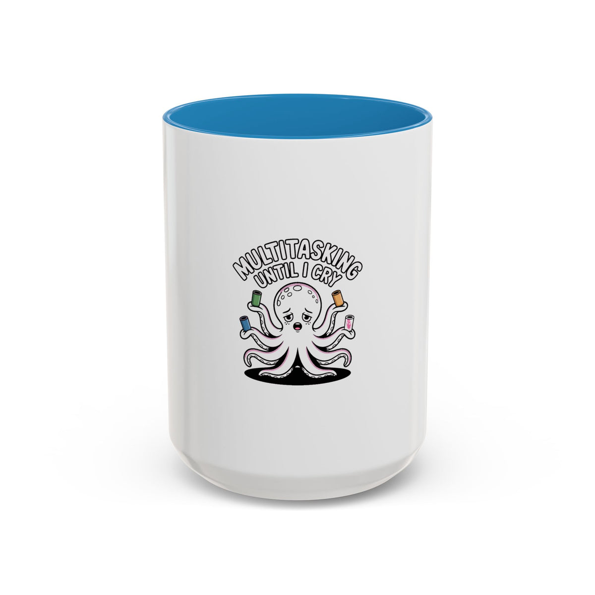 Multitasking Octopus Mug, Funny Stressed Octopus Coffee Cup, Busy Mom Gift, Work From Home Mug, Sarcastic Office Gift for Coworker