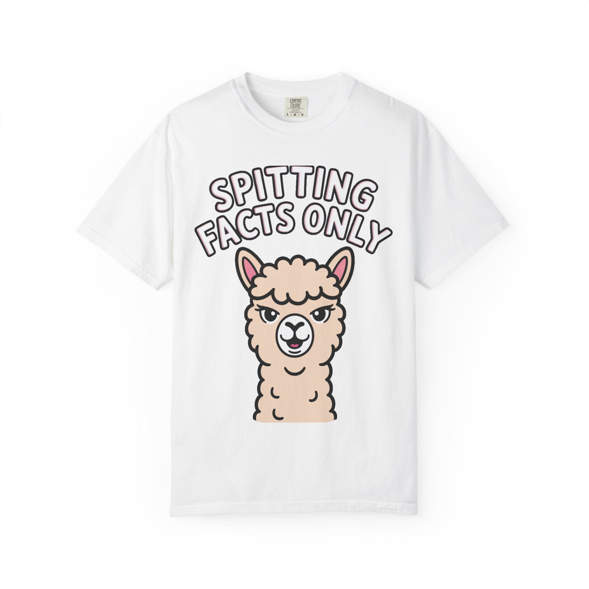 Funny Alpaca Shirt, Spitting Facts Only T-Shirt, Sassy Alpaca Tee, Cute Alpaca Lover Gift, Funny Animal Graphic Shirt