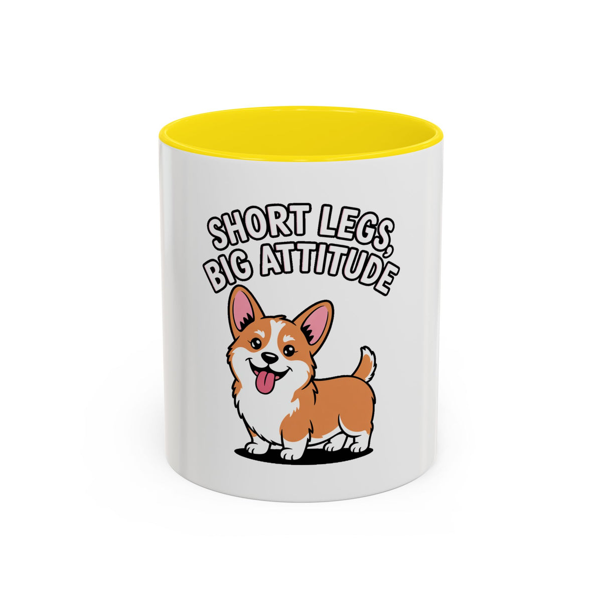 Corgi Mug, Short Legs Big Attitude Coffee Cup, Funny Corgi Lover Gift, Cute Dog Mug for Corgi Mom Dad, Sassy Dog Coffee Cup