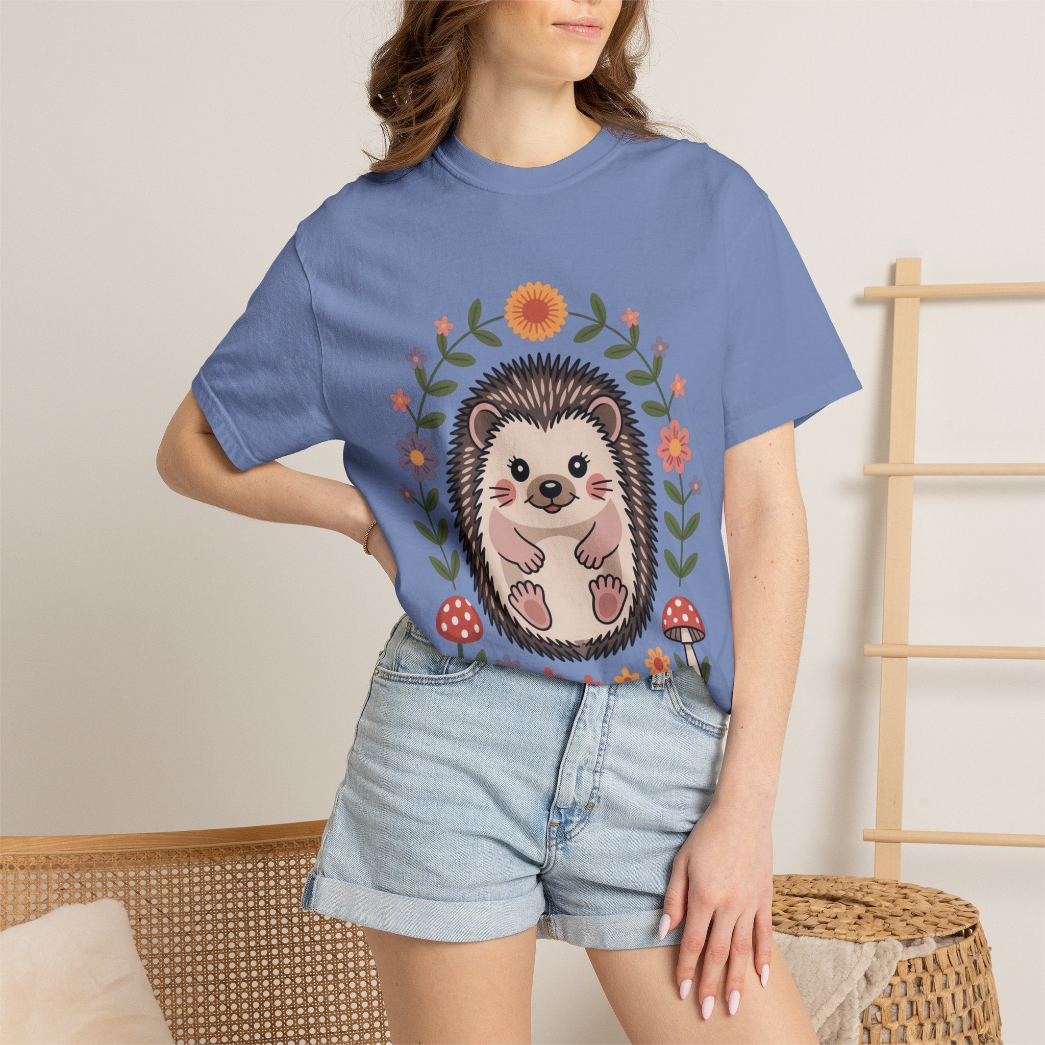 Floral Hedgehog T-Shirt