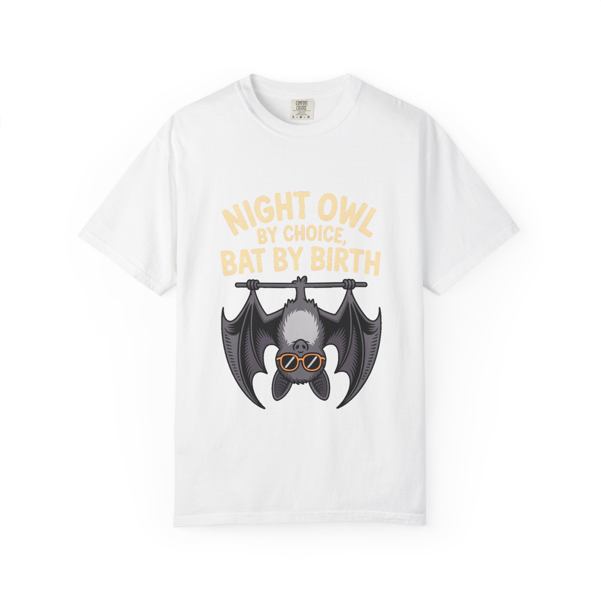 Night Owl By Choice Bat Shirt, Funny Bat T-Shirt, Cute Bat Wearing Sunglasses Tee, Halloween Gift for Night Owls