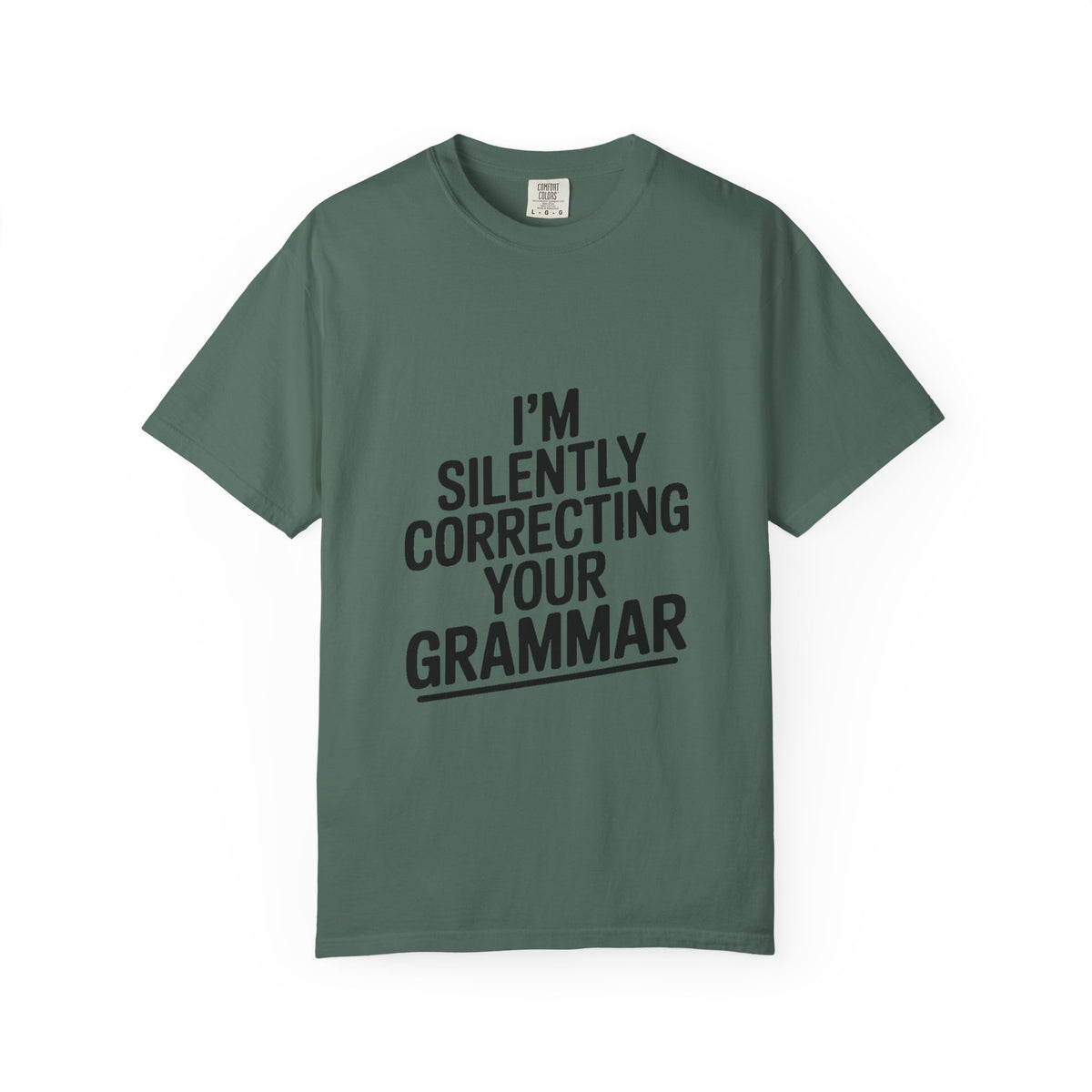 Silently Correcting Your Grammar Shirt, Funny Grammar Nerd T-Shirt, Sarcastic Teacher Gift, Bold Typography Tee for Editors