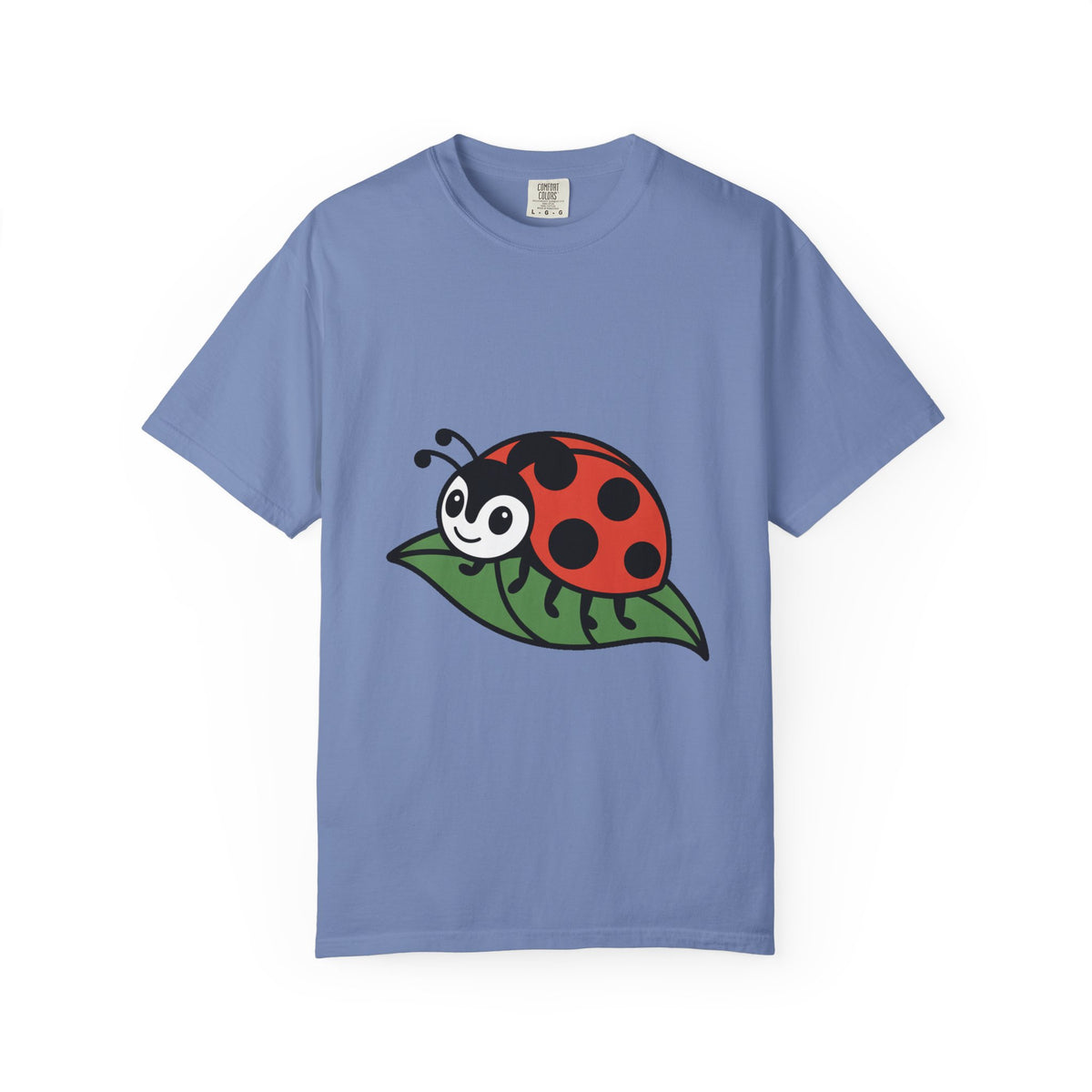 Cute Ladybug T-Shirt, Ladybug On A Leaf Shirt, Garden Bug Lover Gift, Nature Insect Graphic Tee, Kids Ladybug Shirt
