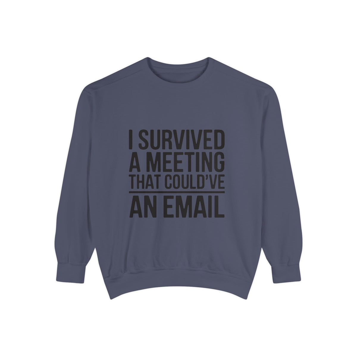 I Survived A Meeting That Could've Been An Email Sweatshirt, Funny Office Crewneck, Sarcastic Coworker Gift, Corporate Humor Sweater