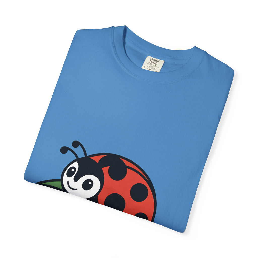 Cute Ladybug T-Shirt, Ladybug On A Leaf Shirt, Garden Bug Lover Gift, Nature Insect Graphic Tee, Kids Ladybug Shirt