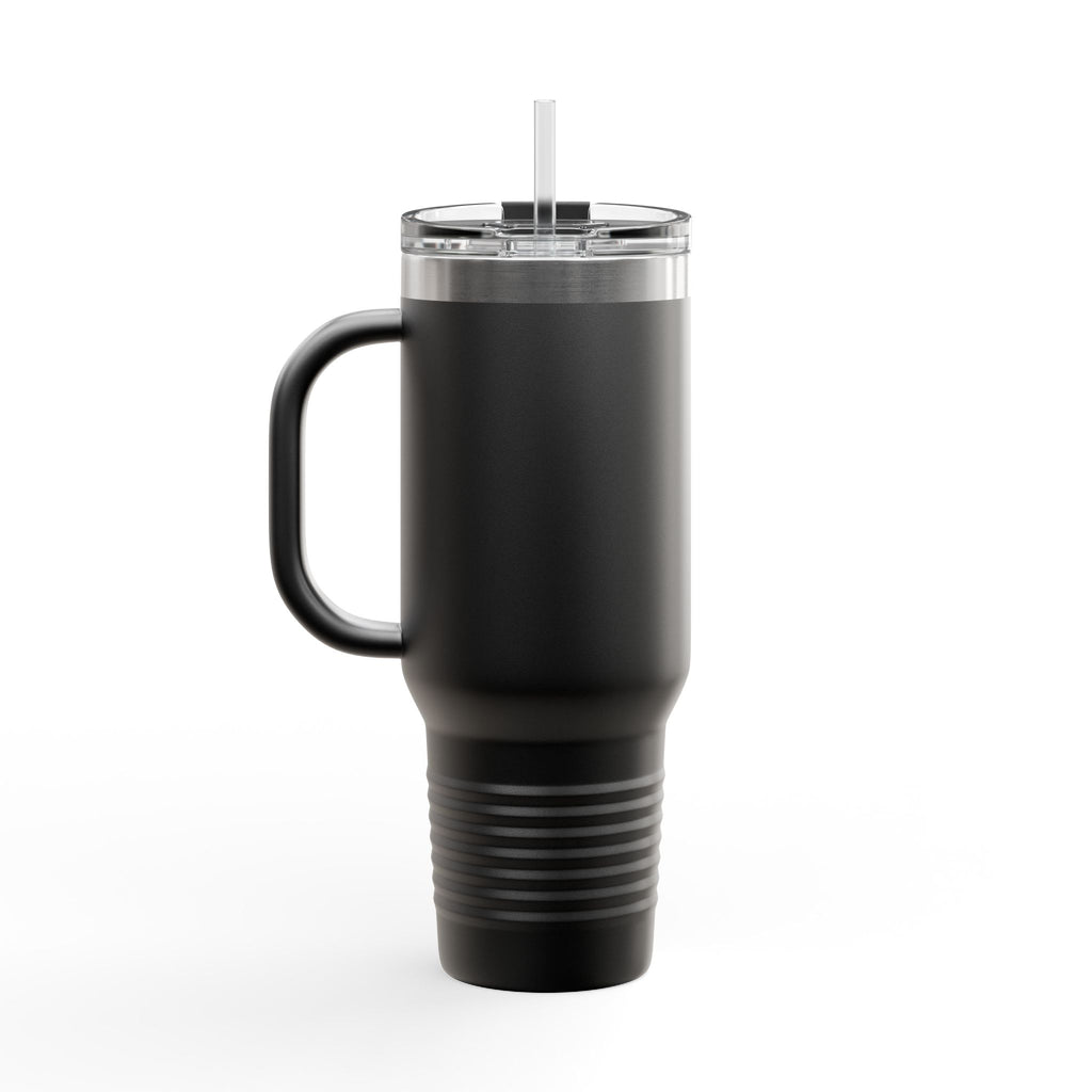 Bear With Me Travel Mug 40oz, Cute Bear Tumbler, Funny Sleepy Bear Insulated Cup With Handle And Straw, Bear Lover Gift