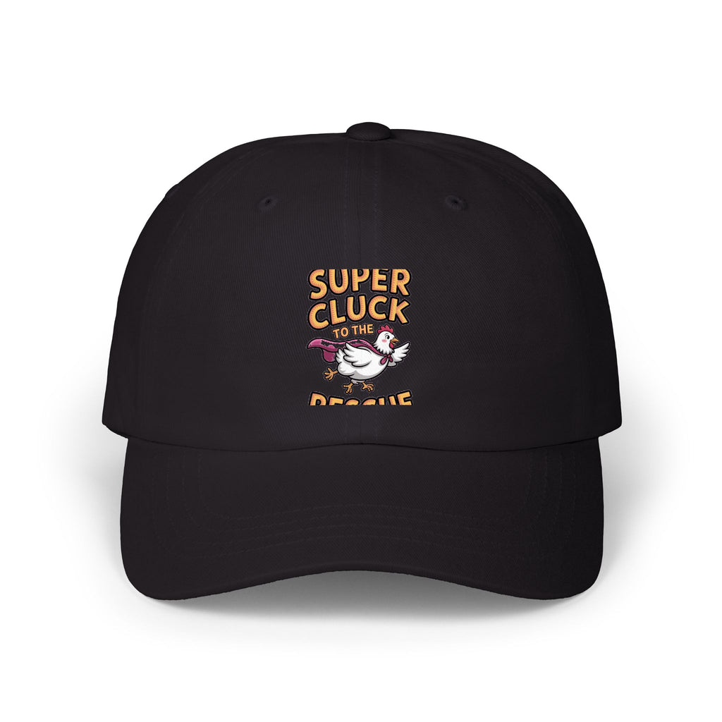 Super Cluck Chicken Dad Hat, Funny Superhero Chicken Cap, Cute Farm Animal Embroidered Hat, Chicken Lover Gift Cap