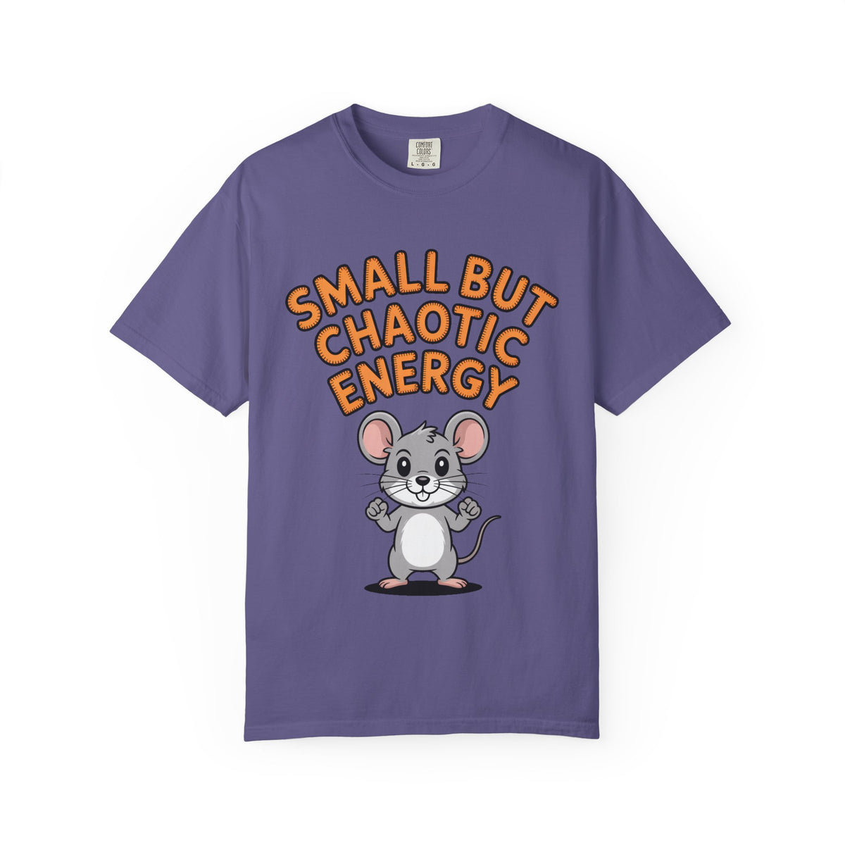 Small But Chaotic Energy Mouse Shirt, Funny Mouse T-Shirt, Cute Cartoon Animal Tee, Sarcastic Gift for Her