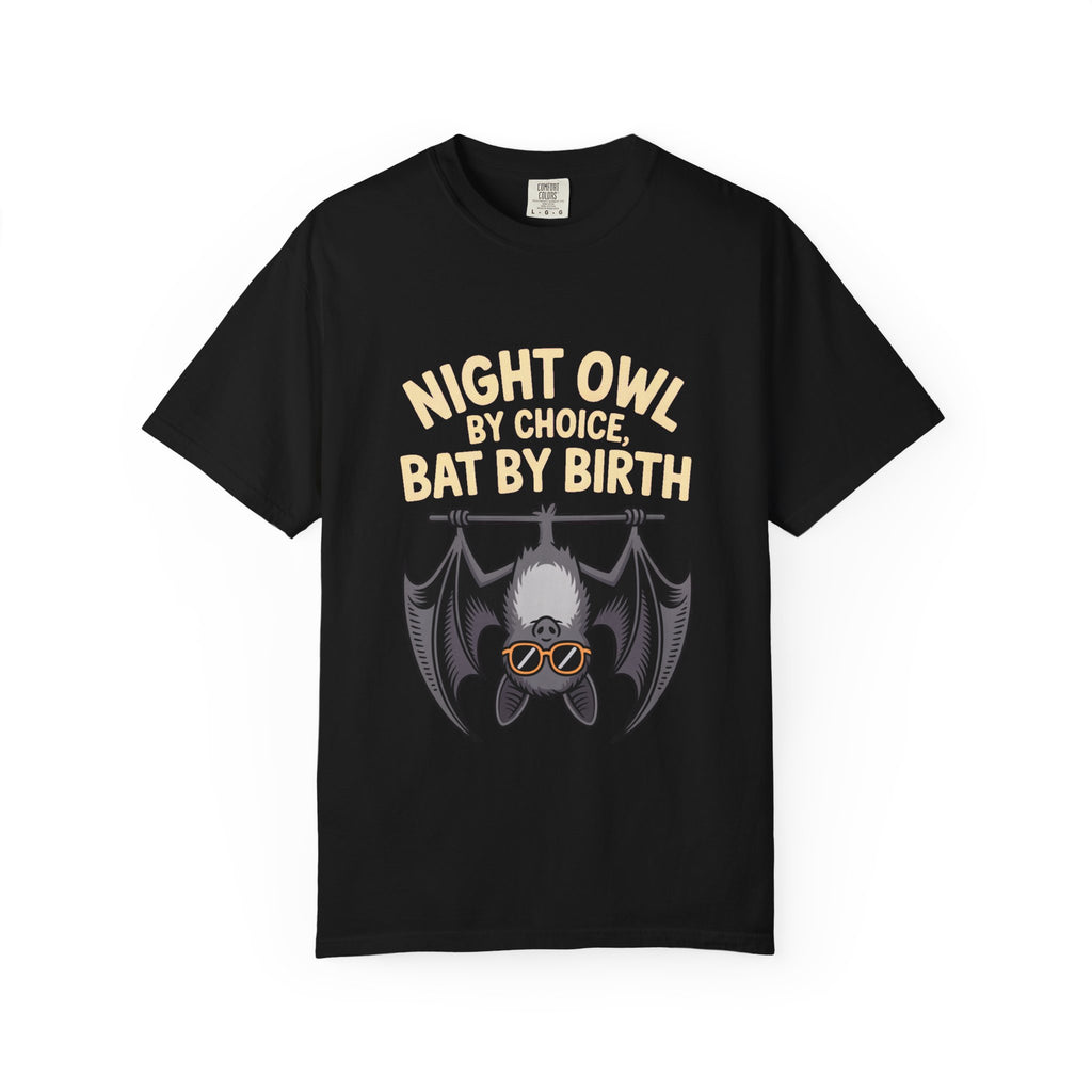 Night Owl By Choice Bat Shirt, Funny Bat T-Shirt, Cute Bat Wearing Sunglasses Tee, Halloween Gift for Night Owls