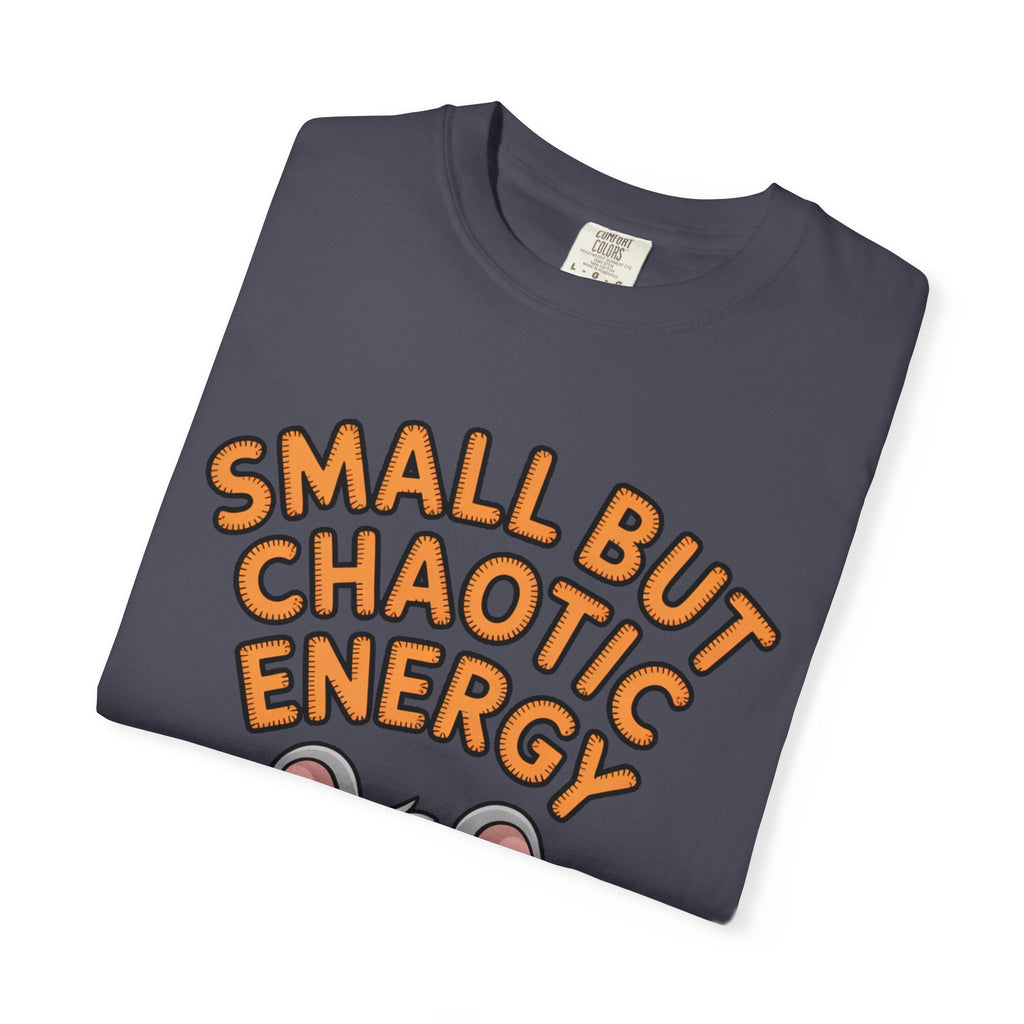 Small But Chaotic Energy Mouse Shirt, Funny Mouse T-Shirt, Cute Cartoon Animal Tee, Sarcastic Gift for Her