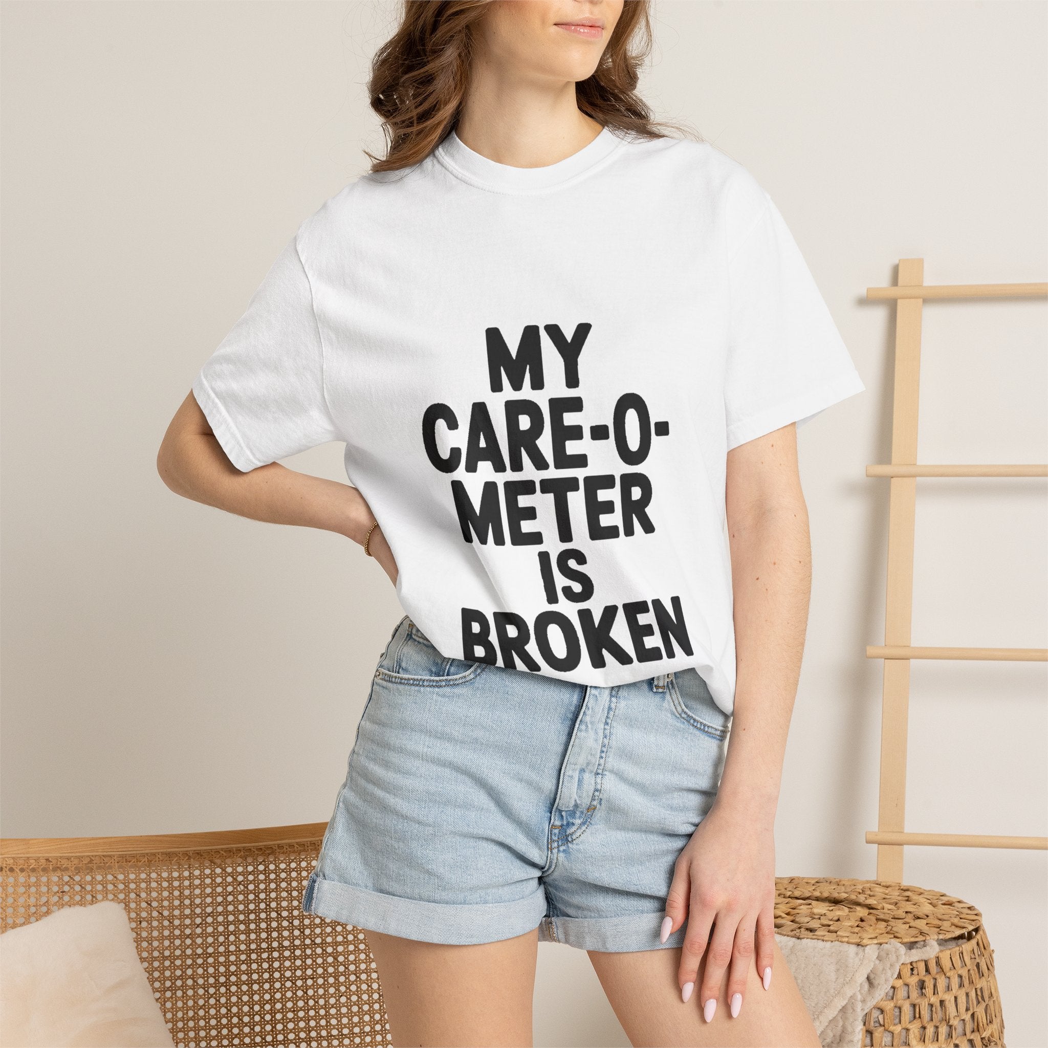 My Care-O-Meter Is Broken Shirt, Funny Sarcastic T-Shirt, Bold Typography Tee, Sarcastic Gift for Him Her, Deadpan Humor Shirt