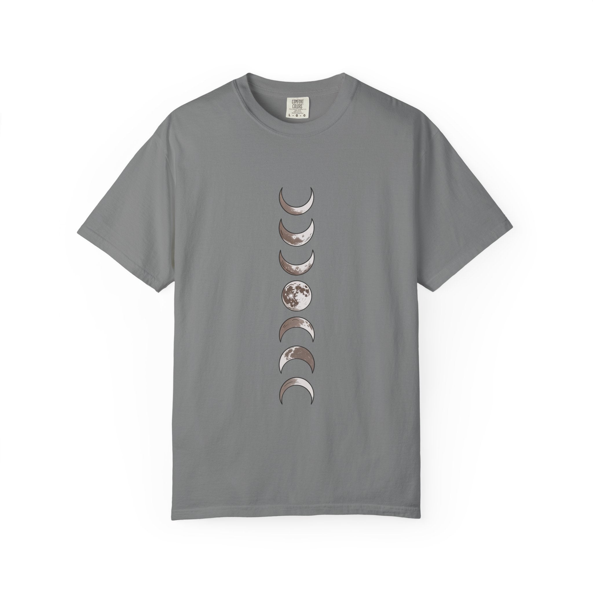 Moon Phases Boho Shirt, Minimalist Line Art Moon T-Shirt, Celestial Boho Tee, Hand Drawn Moon Cycle Shirt Gift