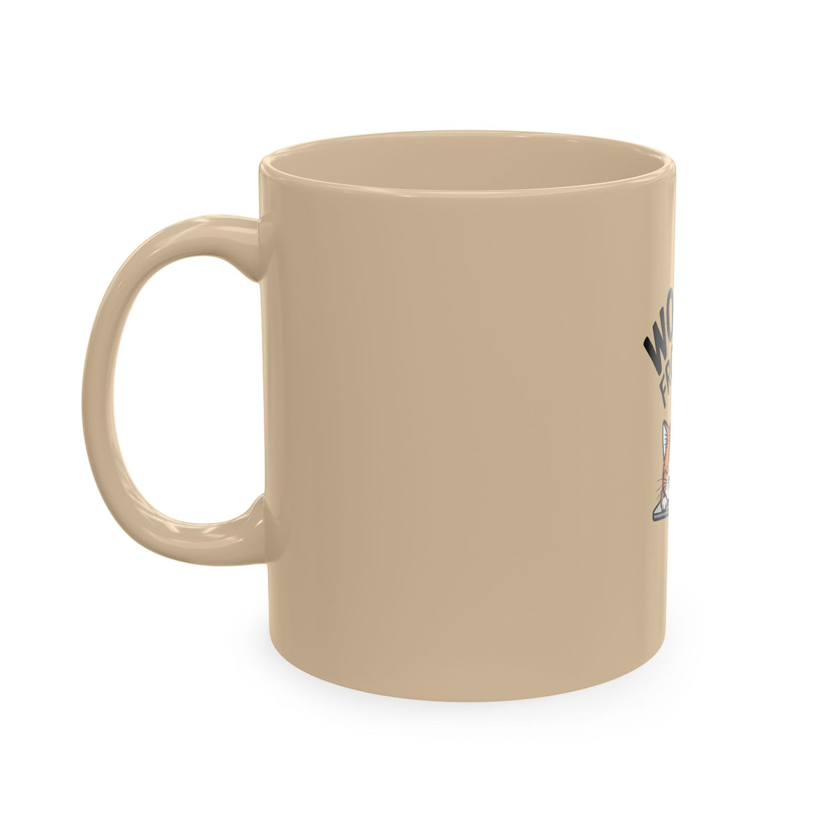 Working From Home Cat Mug, Funny Remote Work Coffee Mug, Cute Cat Lover Gift, Lazy Cat Laptop Mug for Coworker or WFH Gift