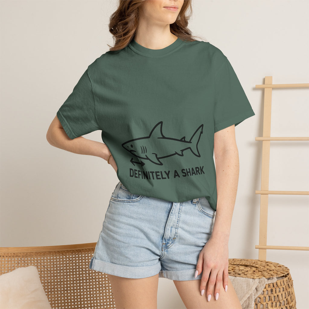 Definitely A Shark Diagram Shirt, Funny Deadpan Meme Tee, Sarcastic Textbook Diagram T-Shirt, Shark Lover Gift