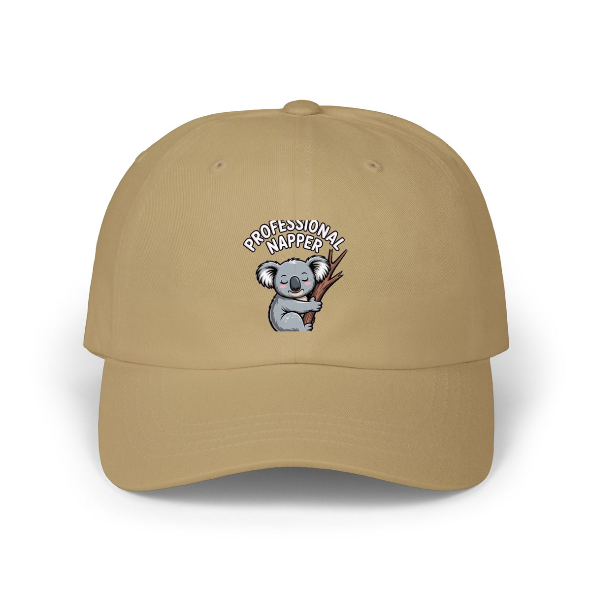 Professional Napper Koala Dad Cap, Funny Koala Embroidered Hat, Cute Sleepy Animal Cap, Nap Lover Gift, Unstructured Baseball Cap