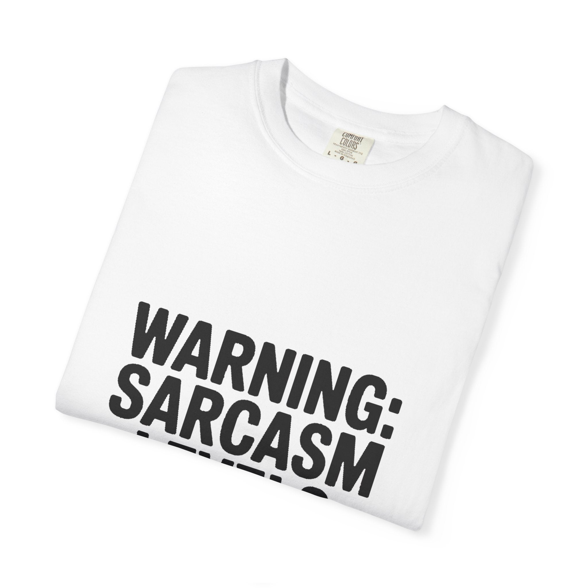 Warning Sarcasm Levels Critical Shirt, Funny Sarcastic T-Shirt, Bold Text Tee, Sarcasm Gift for Him Her, Funny Quote Shirt