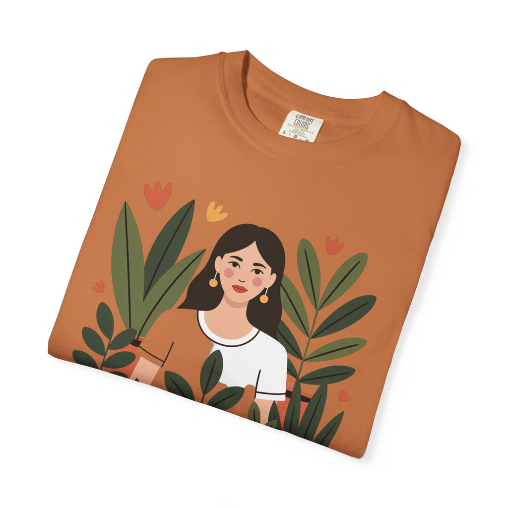 Crazy Plant Lady Shirt, Cute Plant Lover T-Shirt, Botanical Illustration Tee, Funny Gardener Gift, Plant Mom Shirt for Women