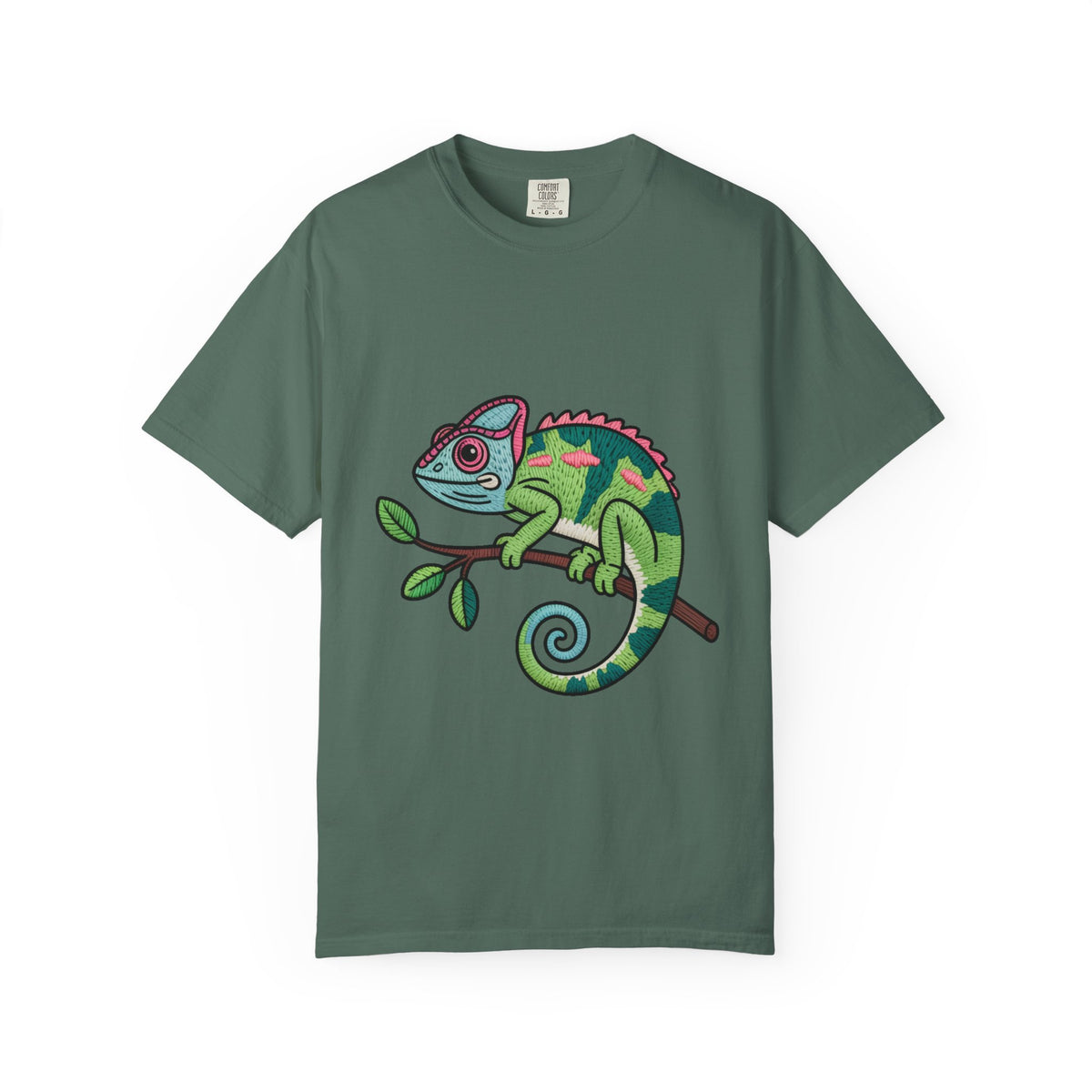Cute Chameleon Shirt, Chameleon On A Branch T-Shirt, Cartoon Reptile Lover Gift, Funny Chameleon Tee