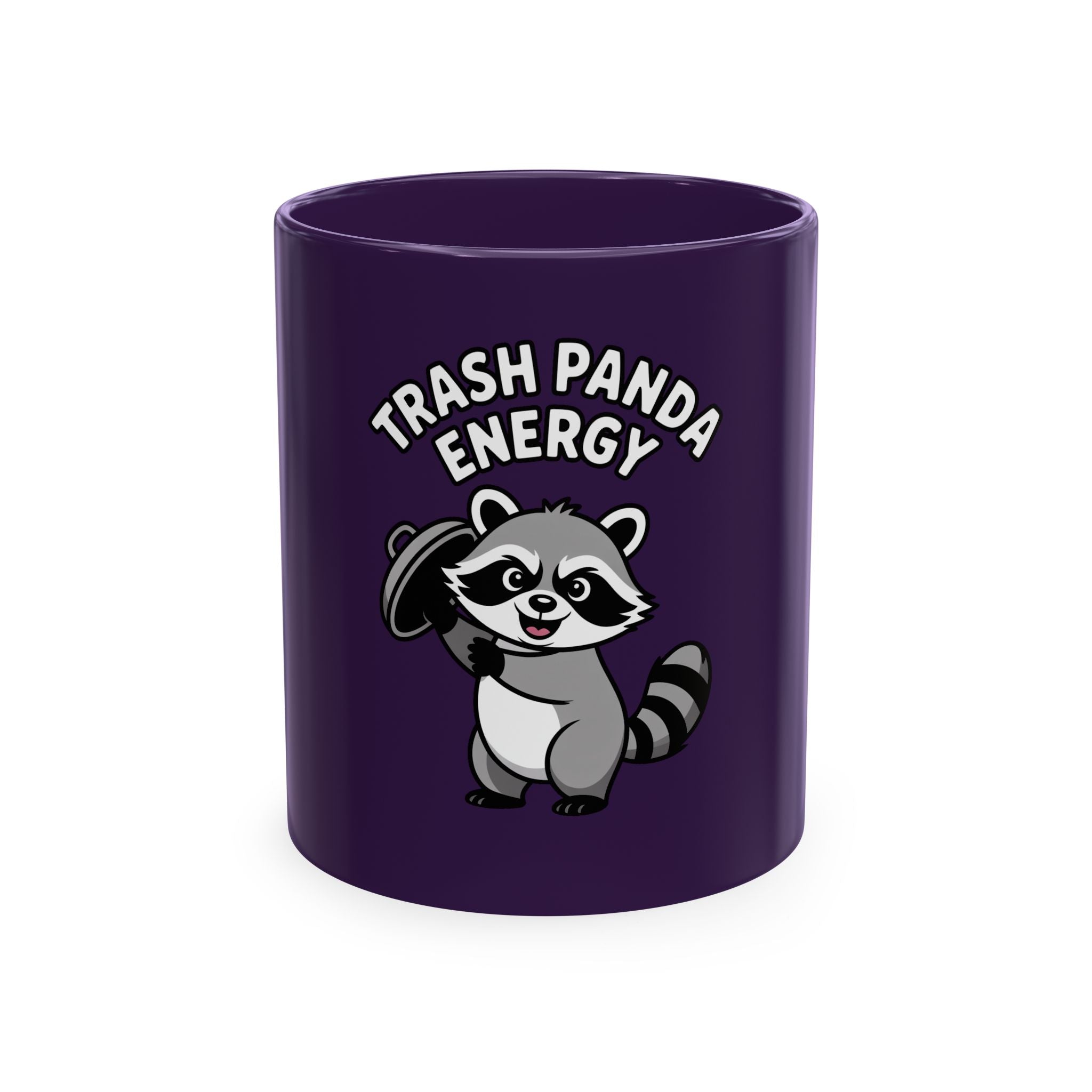 Trash Panda Energy Mug, Funny Raccoon Coffee Mug, Cute Cartoon Raccoon Gift, Chaotic Good Mug, Funny Animal Lover Mug