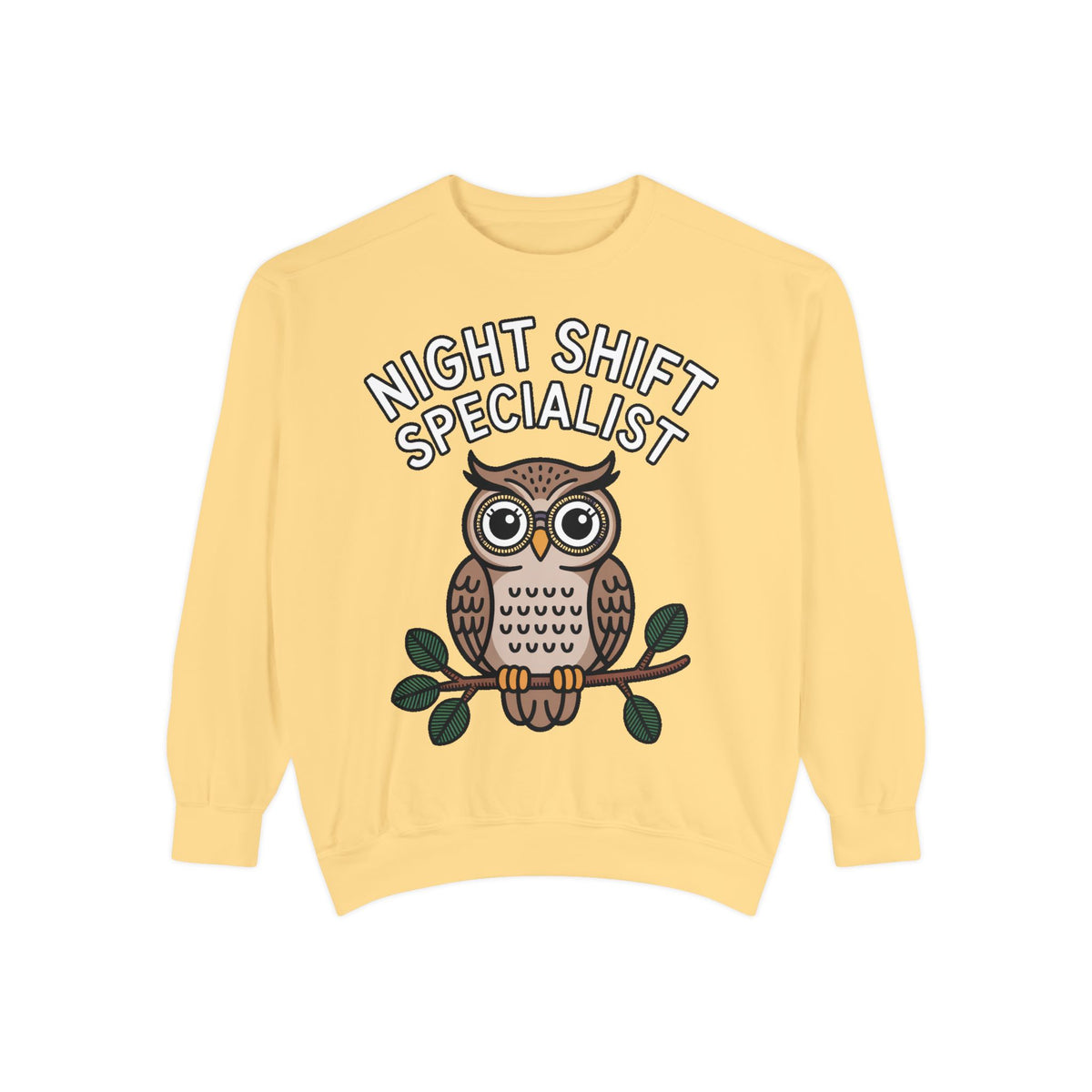 Night Shift Owl Sweatshirt, Funny Night Owl Crewneck, Night Shift Specialist Gift, Cute Bird Lover Sweatshirt, Nurse Gift