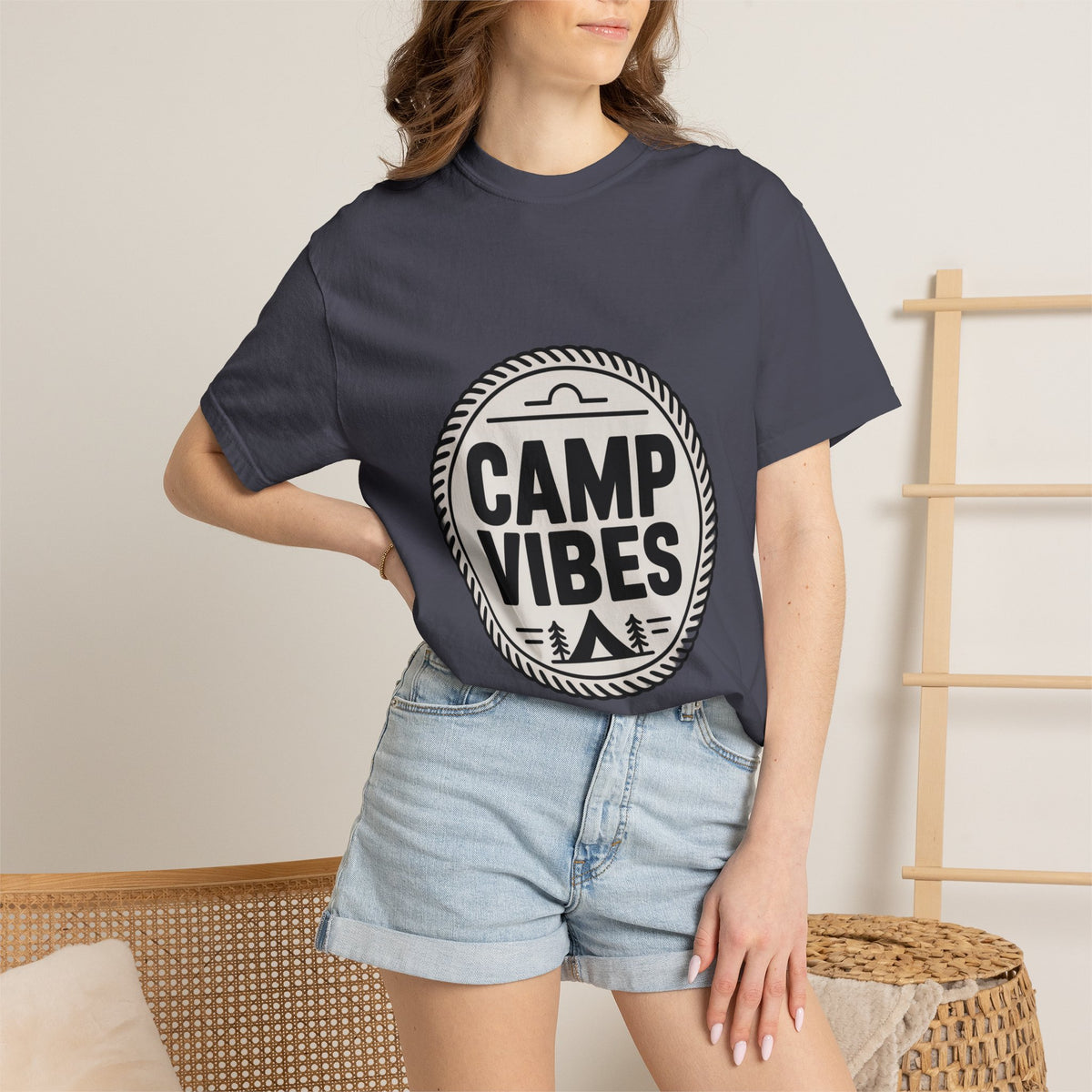 Coin Badge Camp Vibes T-Shirt