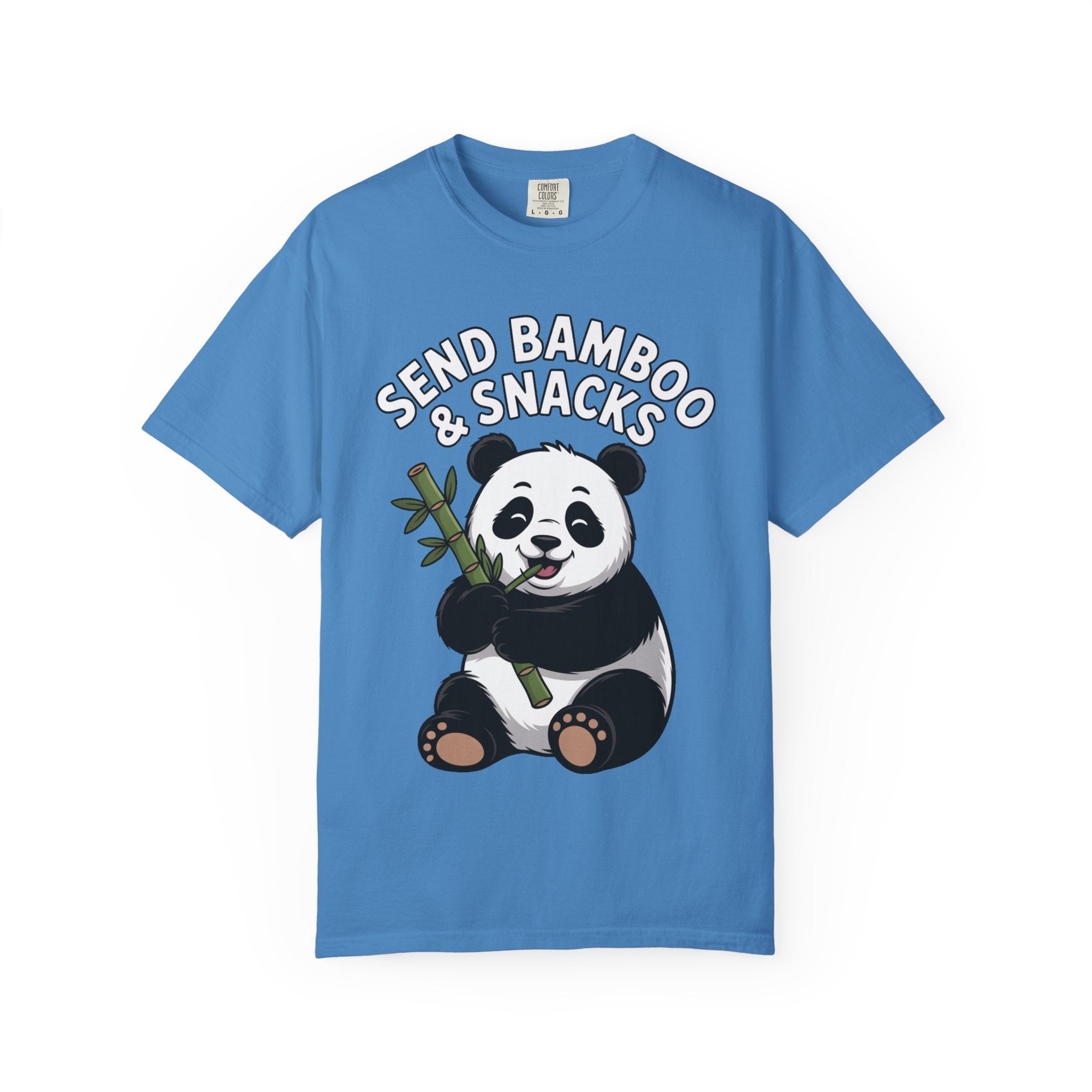 Send Bamboo Panda Shirt, Funny Panda T-Shirt, Cute Bamboo Snacks Tee, Panda Lover Gift, Cartoon Panda Graphic Shirt