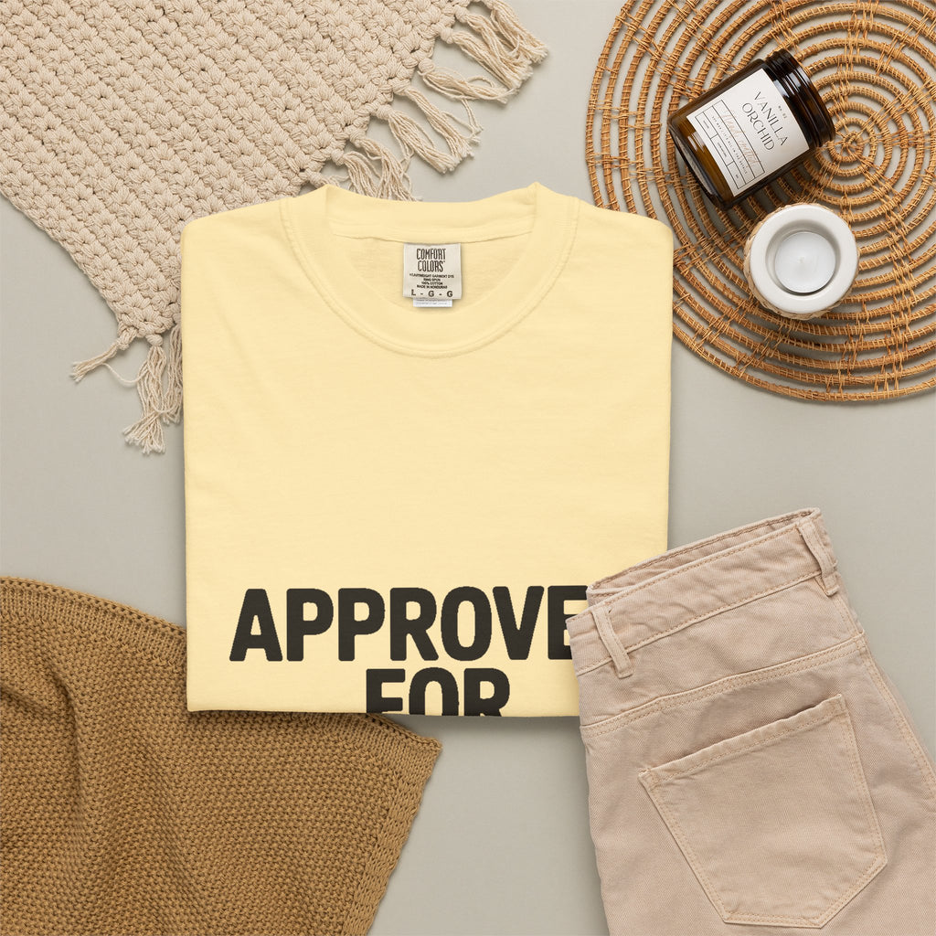 Approved For Chaos Only Shirt, Funny Bold Typography T-Shirt, Sarcastic Quote Tee, Chaotic Energy Shirt Gift