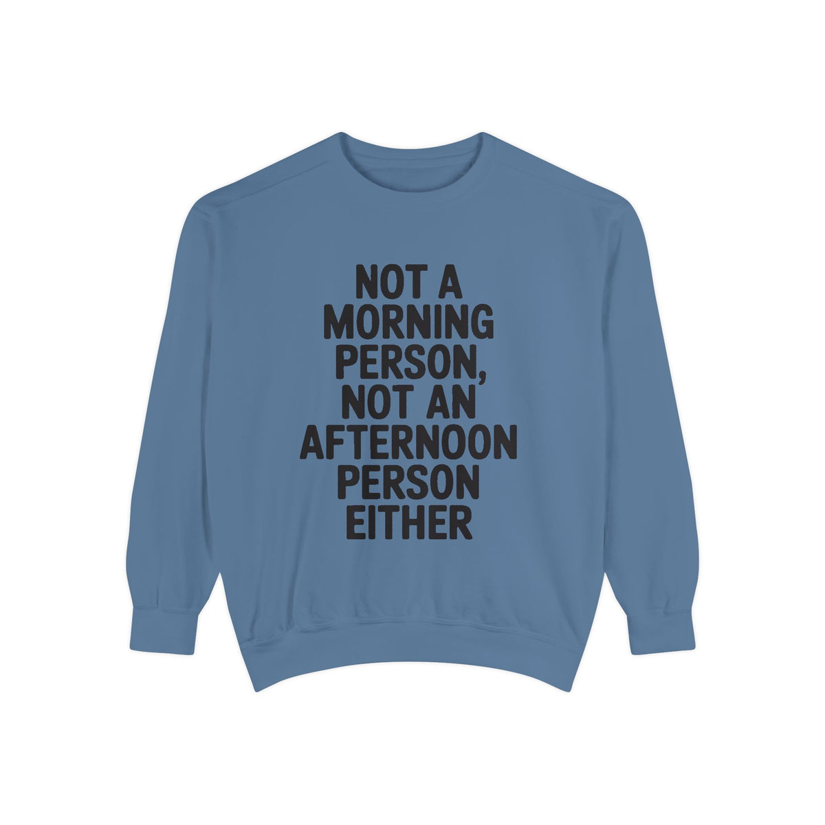 Not A Morning Person Sweatshirt, Funny Sarcastic Crewneck, Anti Morning Afternoon Person Shirt, Introvert Humor Gift