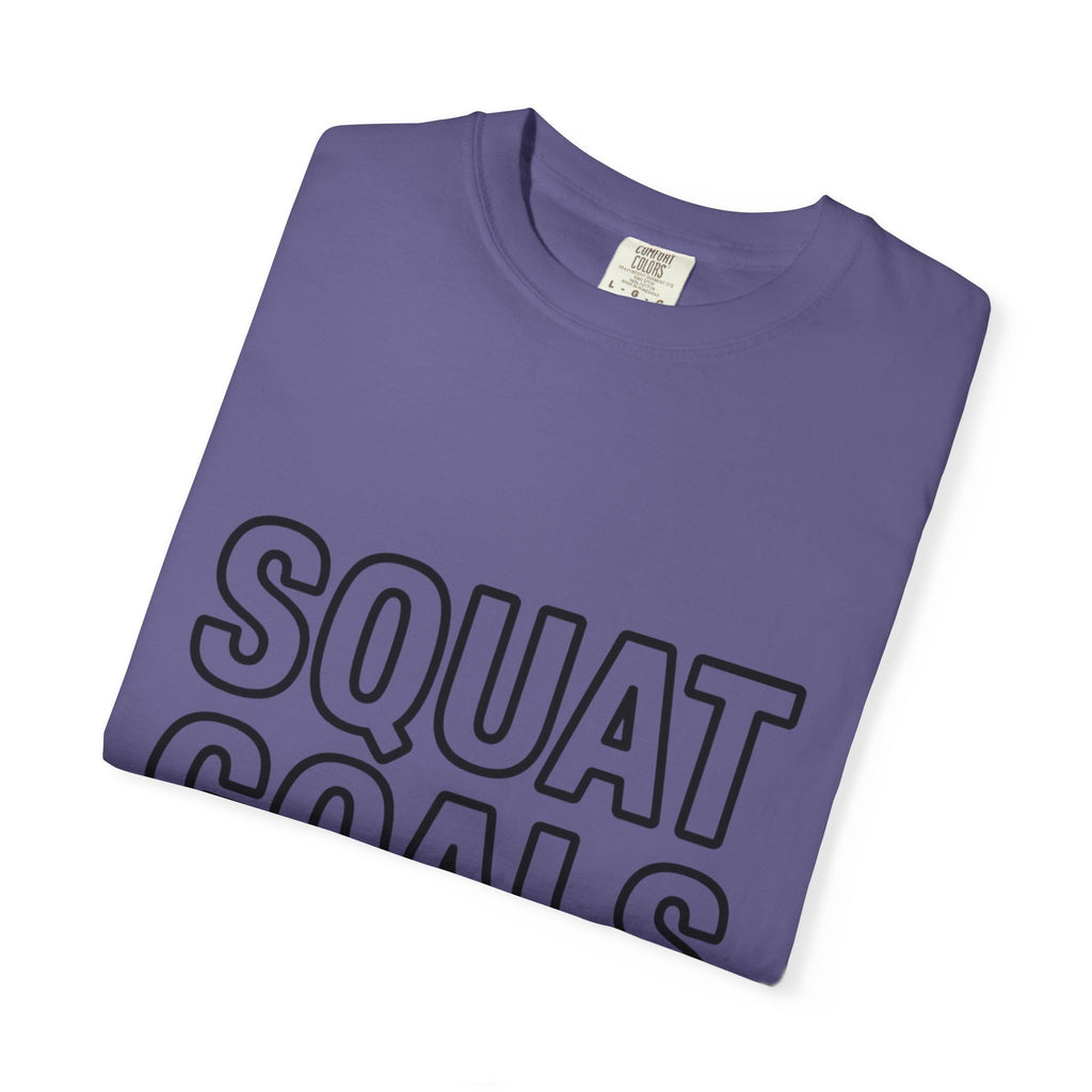 Squat Goals Shirt, Funny Gym T-Shirt, Barbell Workout Tee, Weightlifting Gift, Fitness Motivation Shirt, Squat Day Lover Gift