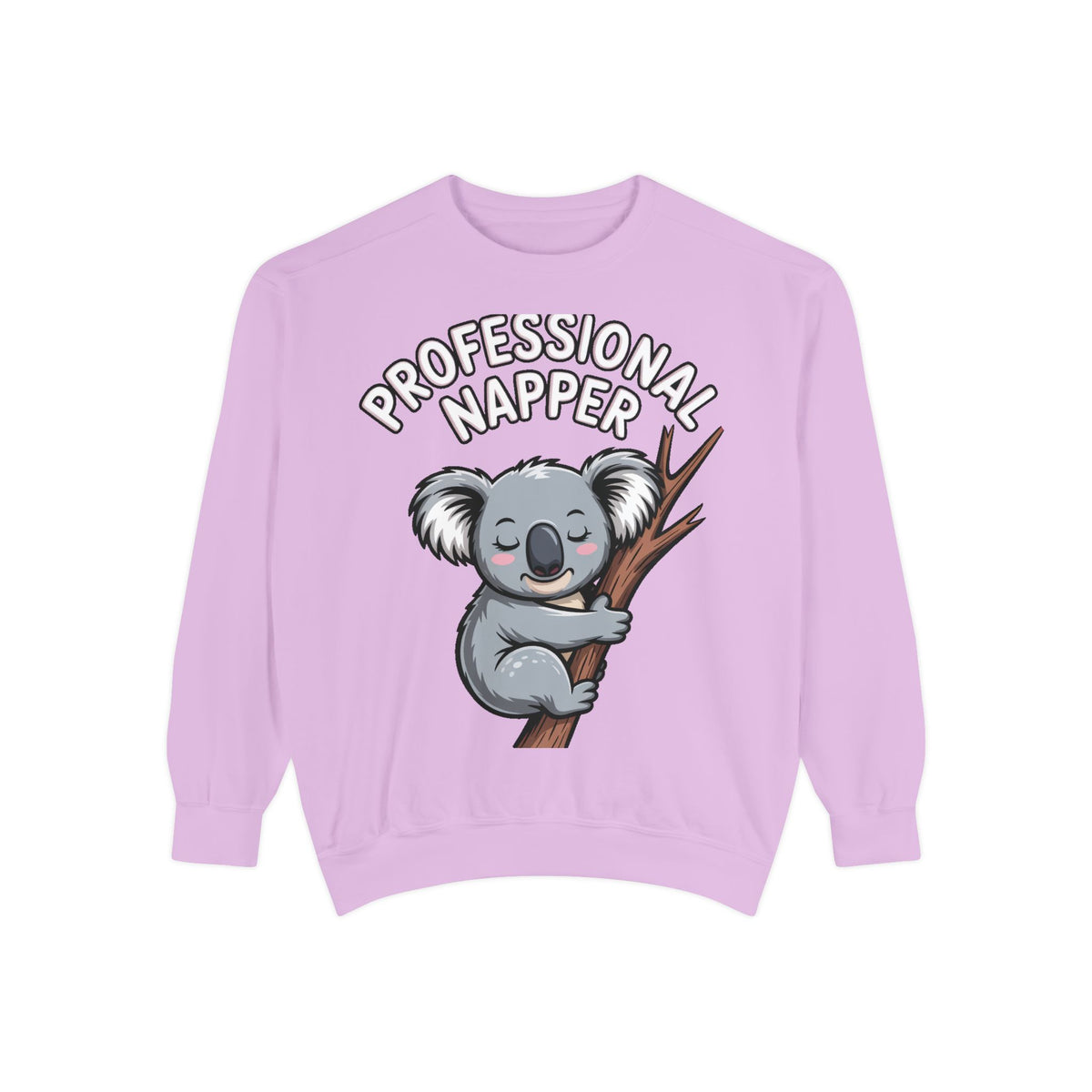 Professional Napper Koala Sweatshirt, Funny Koala Crewneck, Cute Nap Lover Gift, Cozy Animal Sweatshirt for Sleepy Souls