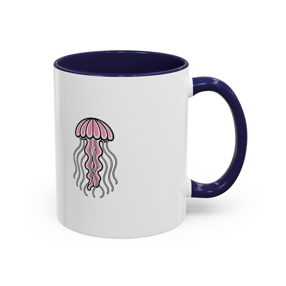 Cute Jellyfish Mug, Glowing Jellyfish Coffee Cup, Ocean Lover Gift, Cute Sea Animal Ceramic Mug, Ocean Lover Gift
