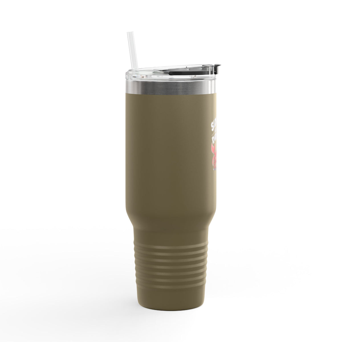 Funny Crab Travel Mug, Sideways Is My Only Direction Tumbler, Cute Crab 40oz Insulated Cup, Beach Lover Gift, Quirky Animal Mug