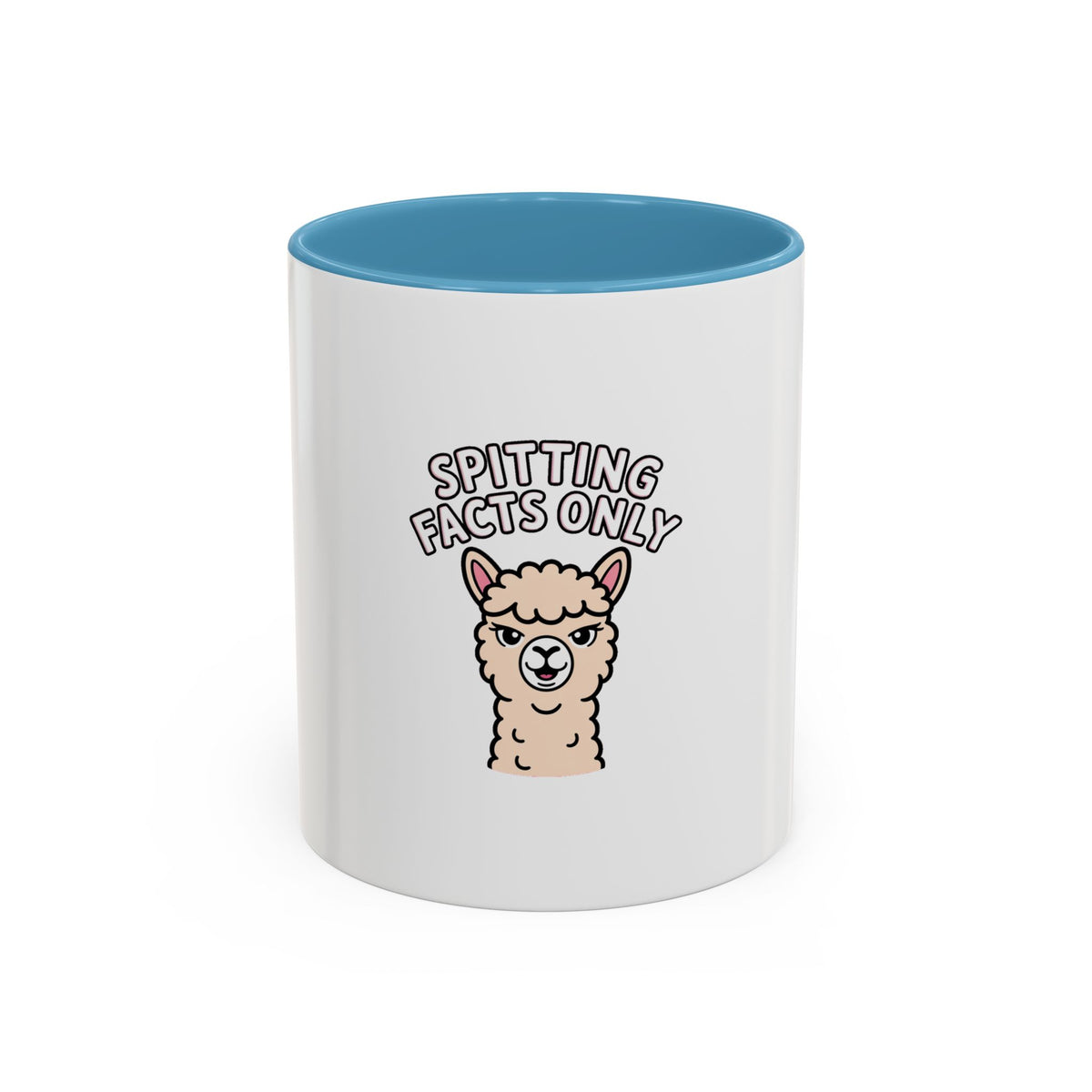 Funny Alpaca Mug, Spitting Facts Only Coffee Mug, Sassy Alpaca Gift, Cute Cartoon Animal Mug, Funny Coffee Cup Gift For Her