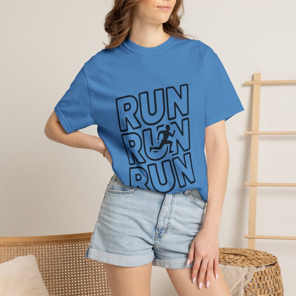 Run Run Run Typography T-Shirt