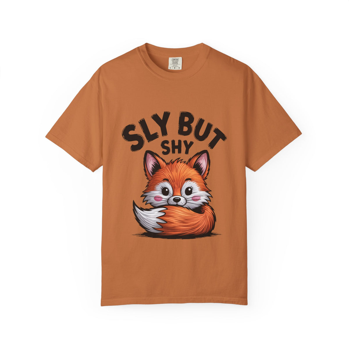 Sly But Shy Fox Shirt, Cute Cartoon Fox T-Shirt, Funny Blushing Fox Tee, Shy Animal Lover Gift, Cottagecore Fox Graphic Shirt