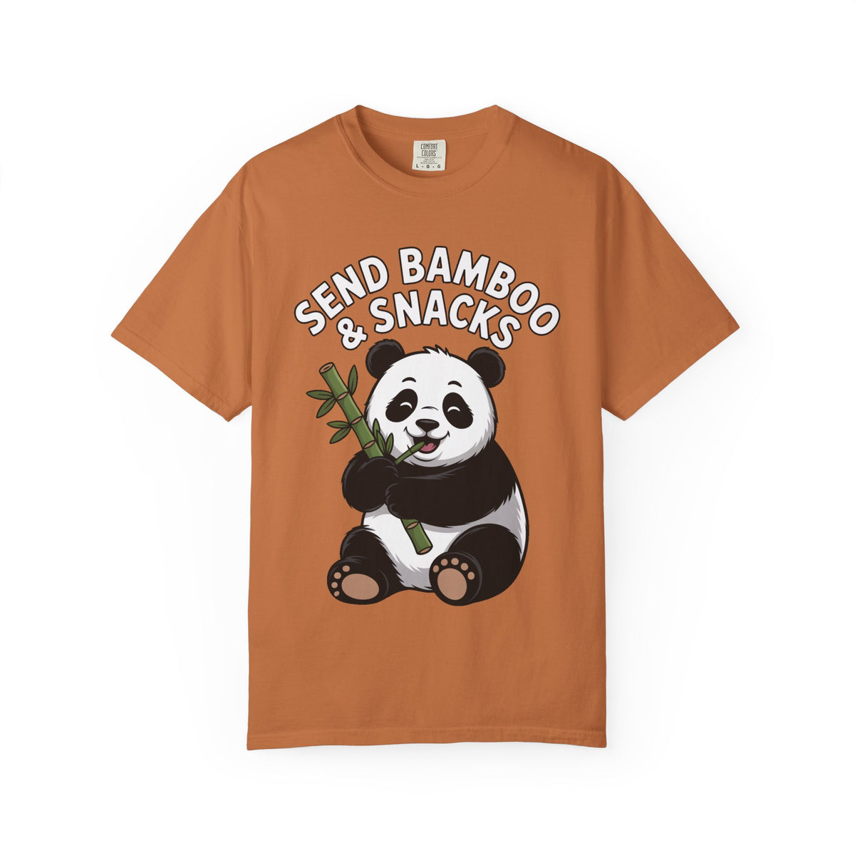 Send Bamboo Panda Shirt, Funny Panda T-Shirt, Cute Bamboo Snacks Tee, Panda Lover Gift, Cartoon Panda Graphic Shirt