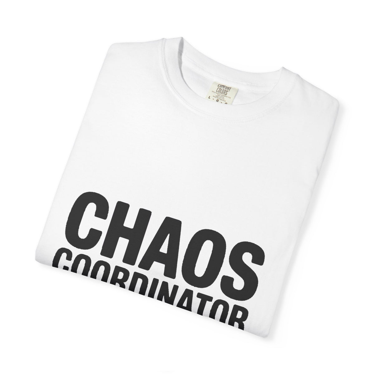 Chaos Coordinator In Training Shirt, Funny Bold Typography Tee, Sarcastic Mom Life T-Shirt, Gift for New Parents or Teachers